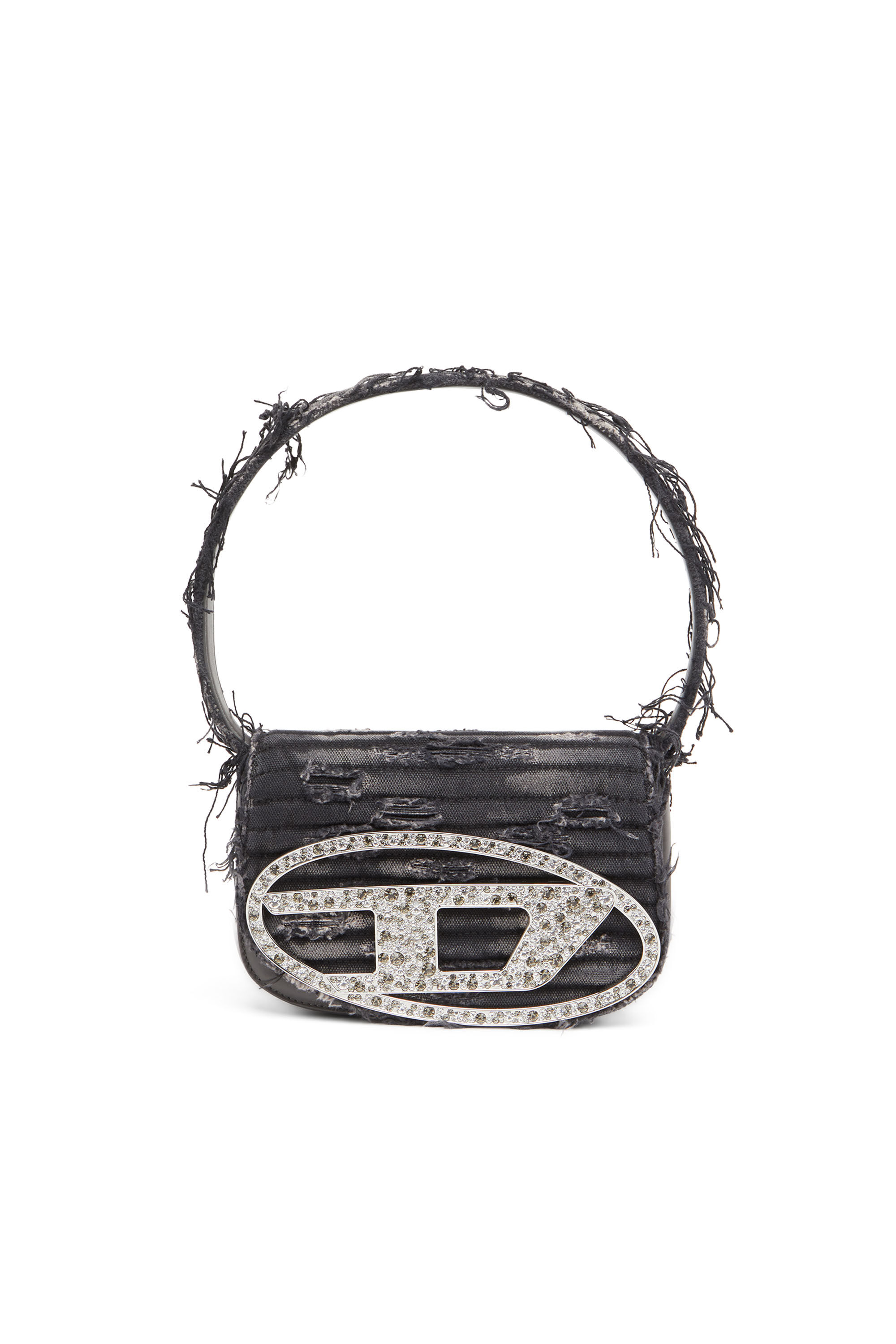 Diesel - 1DR, Female's 1DR - Iconic shoulder bag in crystal canvas in Black - 1