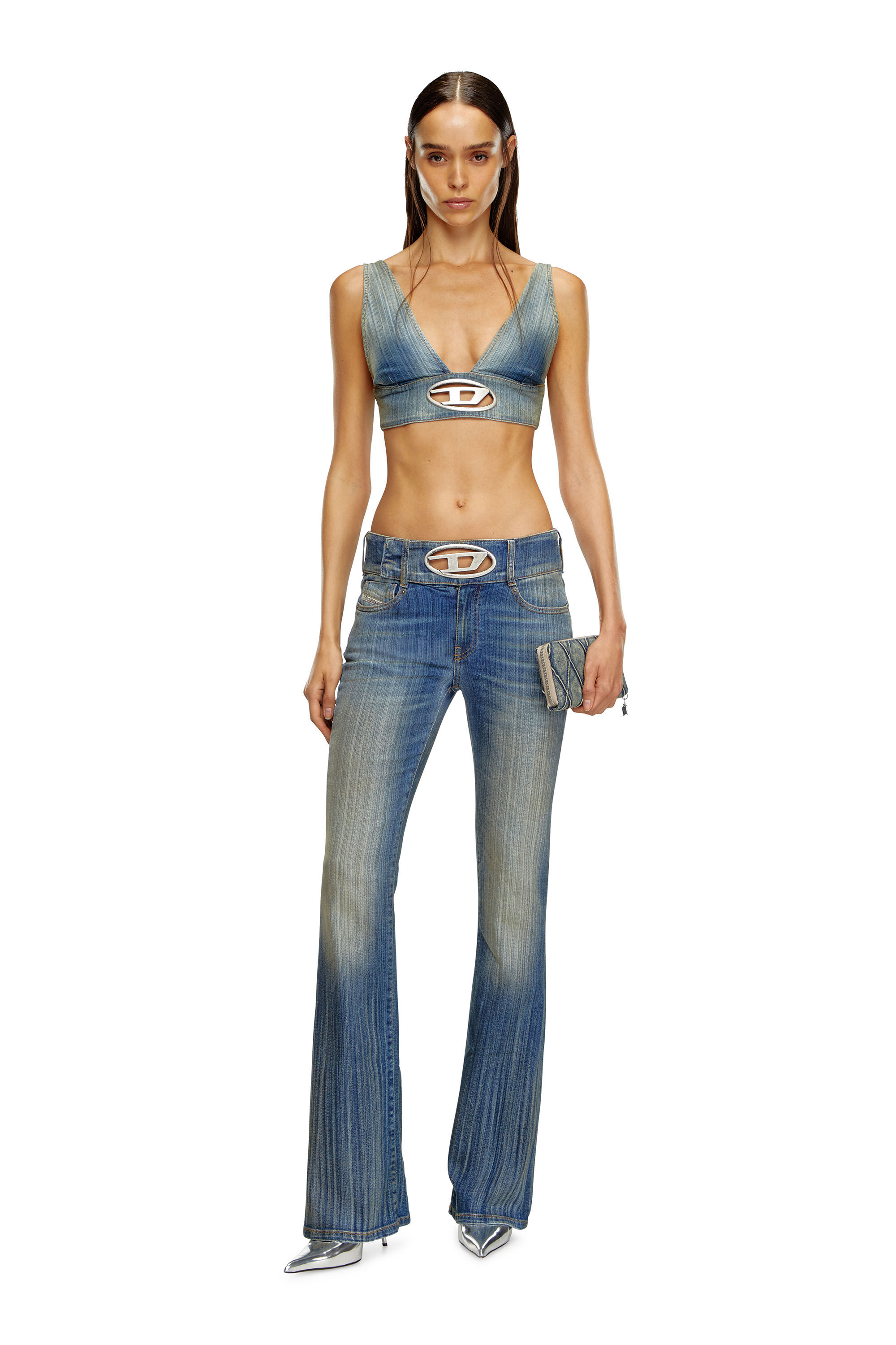 Diesel - Female's Bootcut Jeans D-Propol 0CBCX, Medium Blue - 1