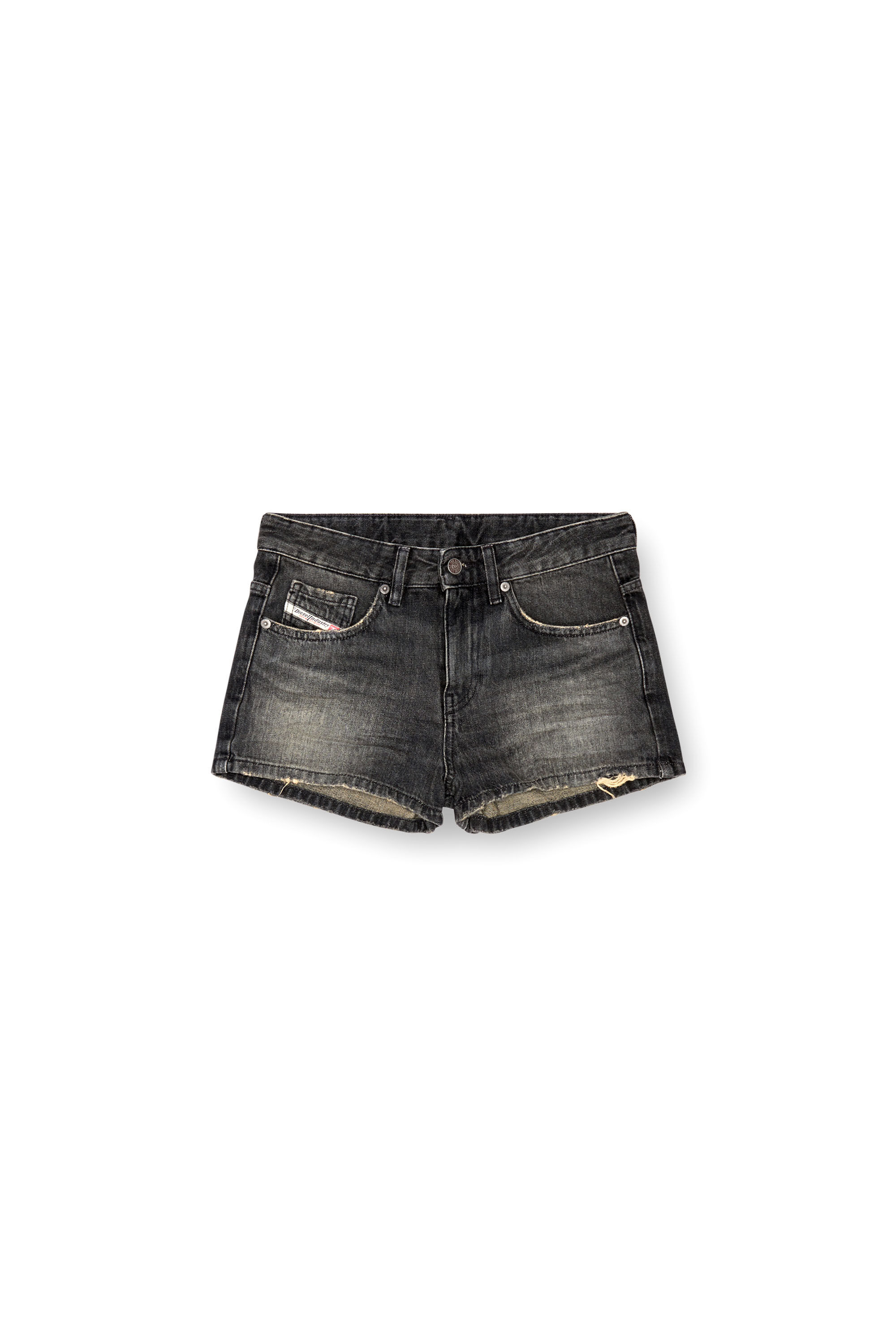 【DIESEL】 DE-YUBA Denim shorts Black/Dark grey Women's 5-pockets Denim shorts | Black/Dark grey | Diesel