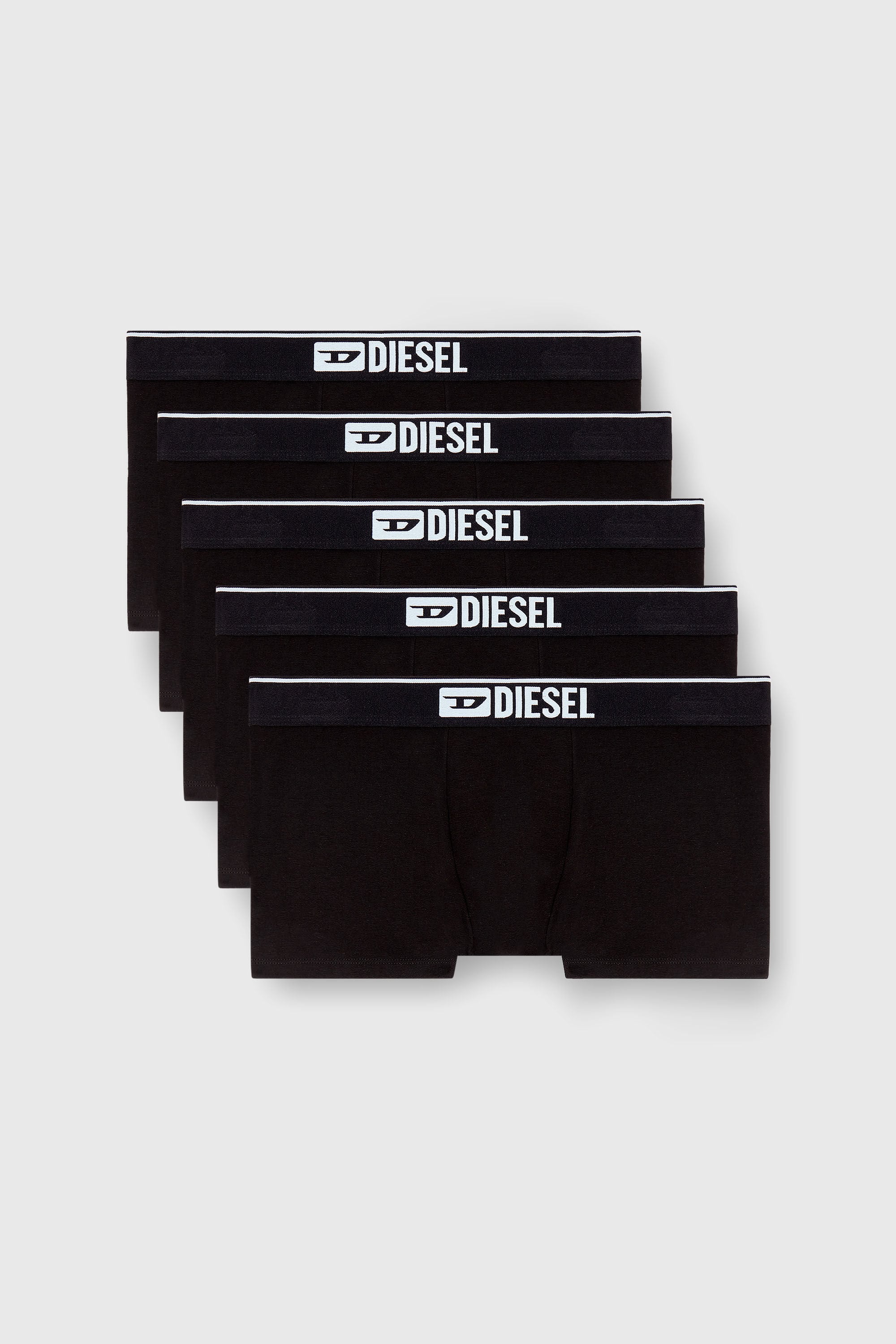 Diesel - UMBX-DAMIENFIVEPACK, Man's Five-pack of plain boxer briefs in Black - 2