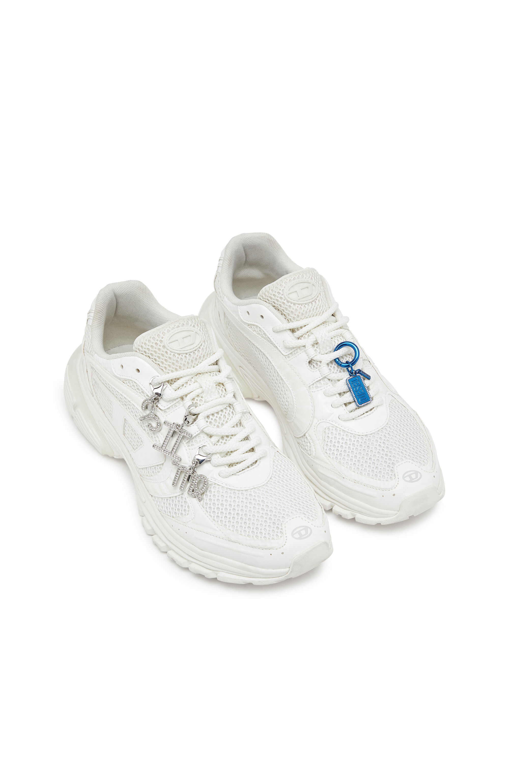 Diesel - S-PRO-V-DENSE LOW, Male's S-Pro-V-Dense-Mesh sneakers with Oval D logo in White - 7