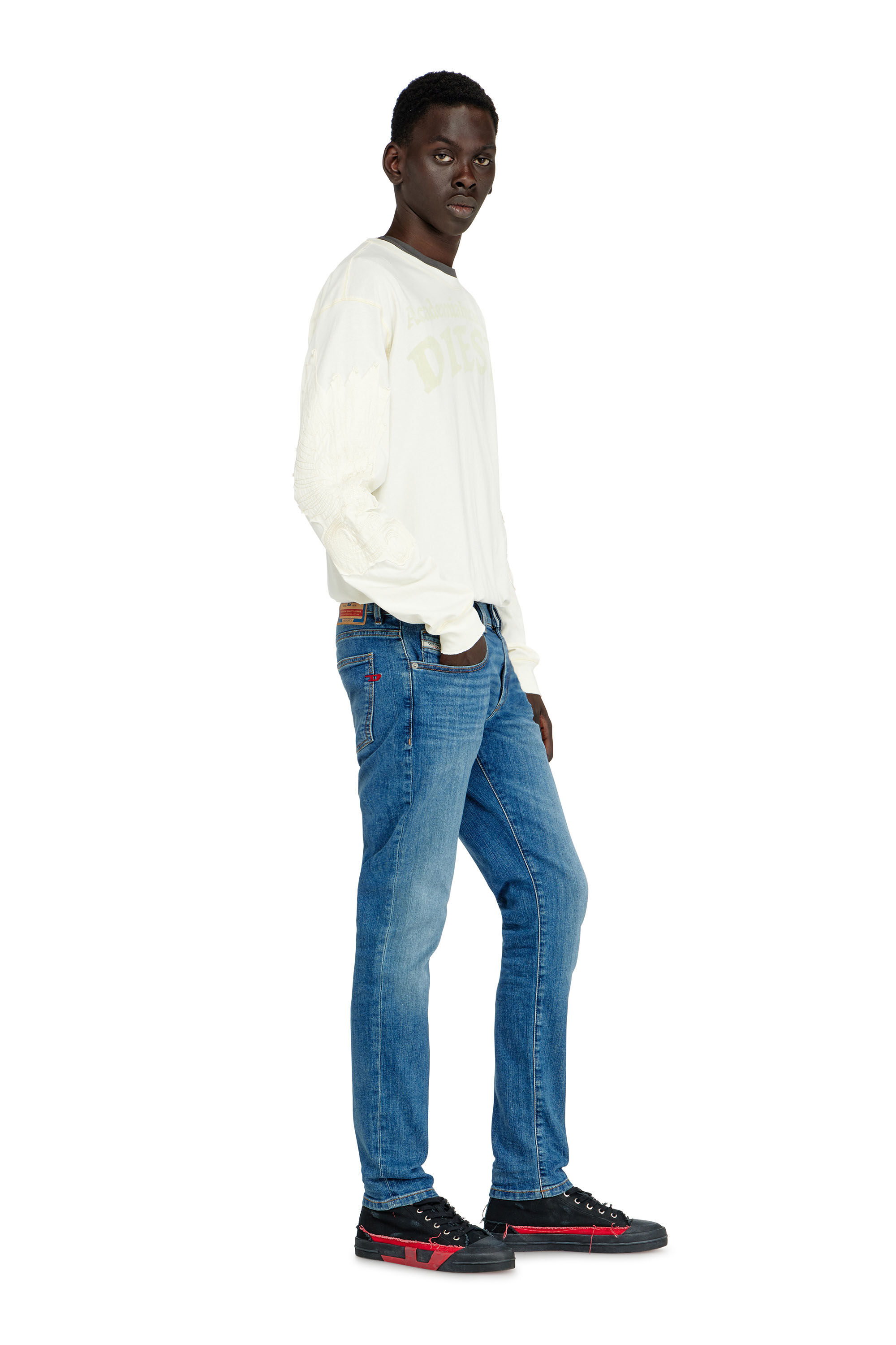 Diesel - Slim Jeans 2019 D-Strukt 0KIAL Homme, Bleu Clair - Image 2