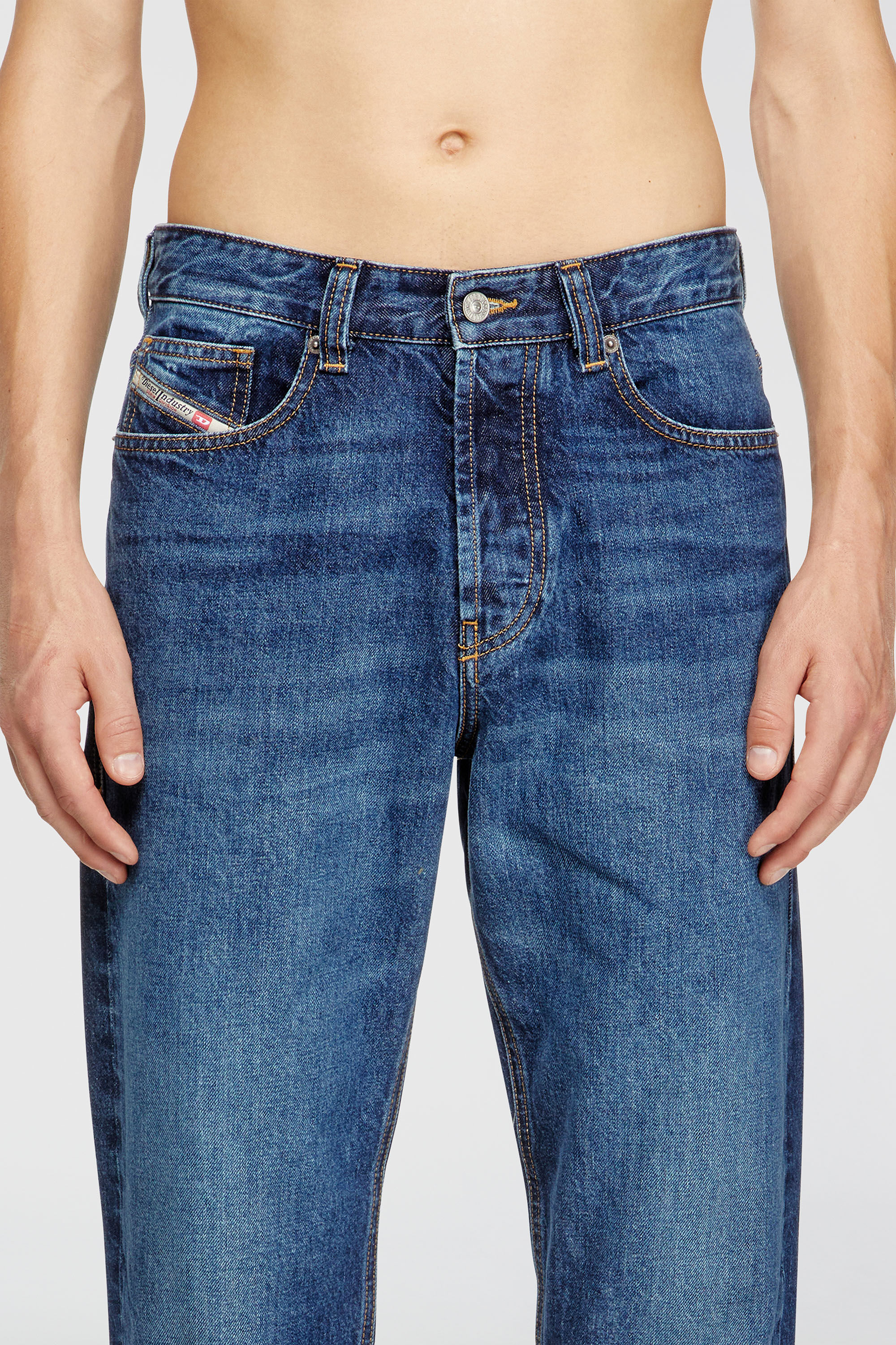 Diesel - Regular Jeans 2024 D-Macs 09I27 Hombre, Azul medio - 5