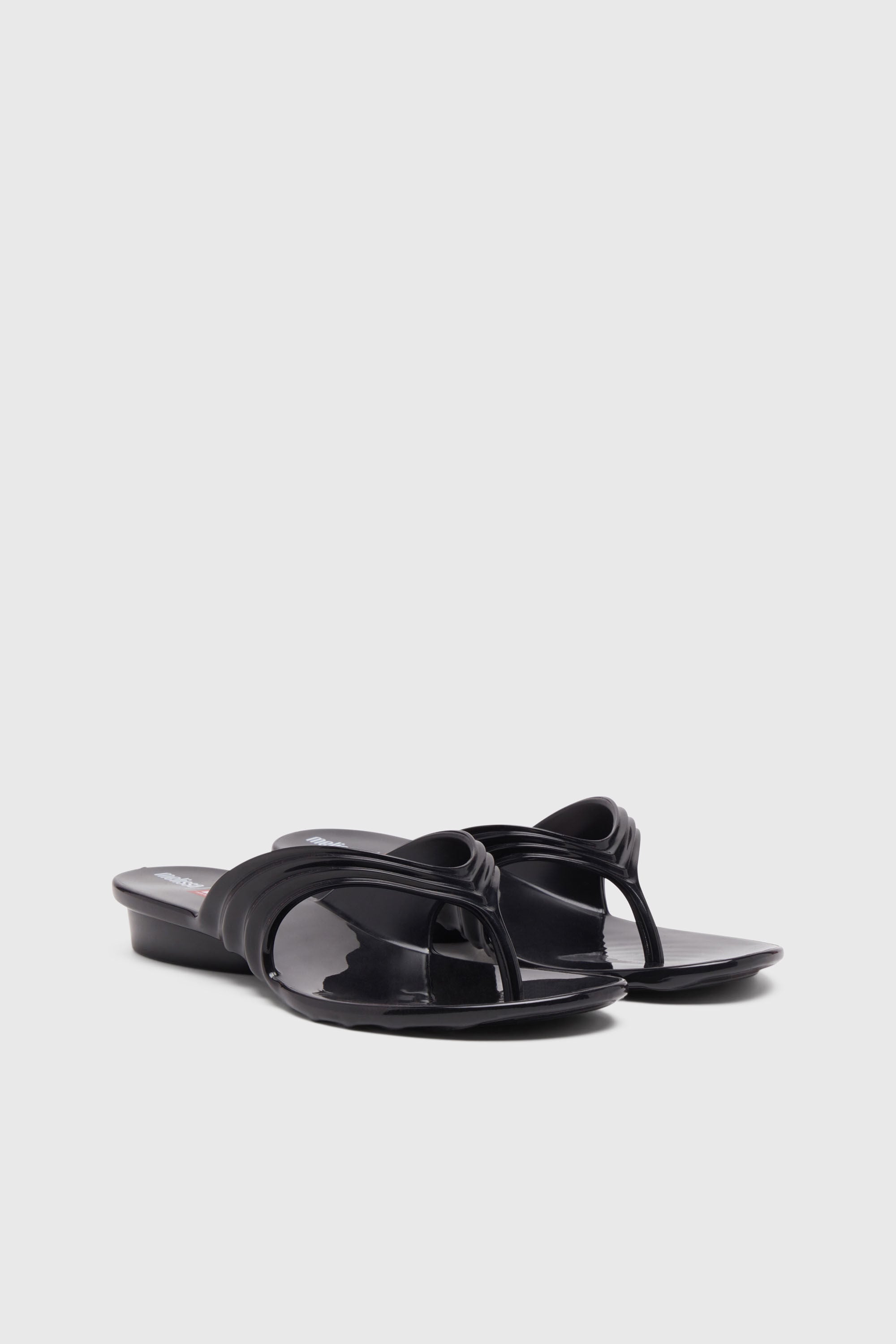 Diesel - MELISSA QUANTUM THONG, Chanclas esculturales en Melflex&reg; Mujer in Negro - 2
