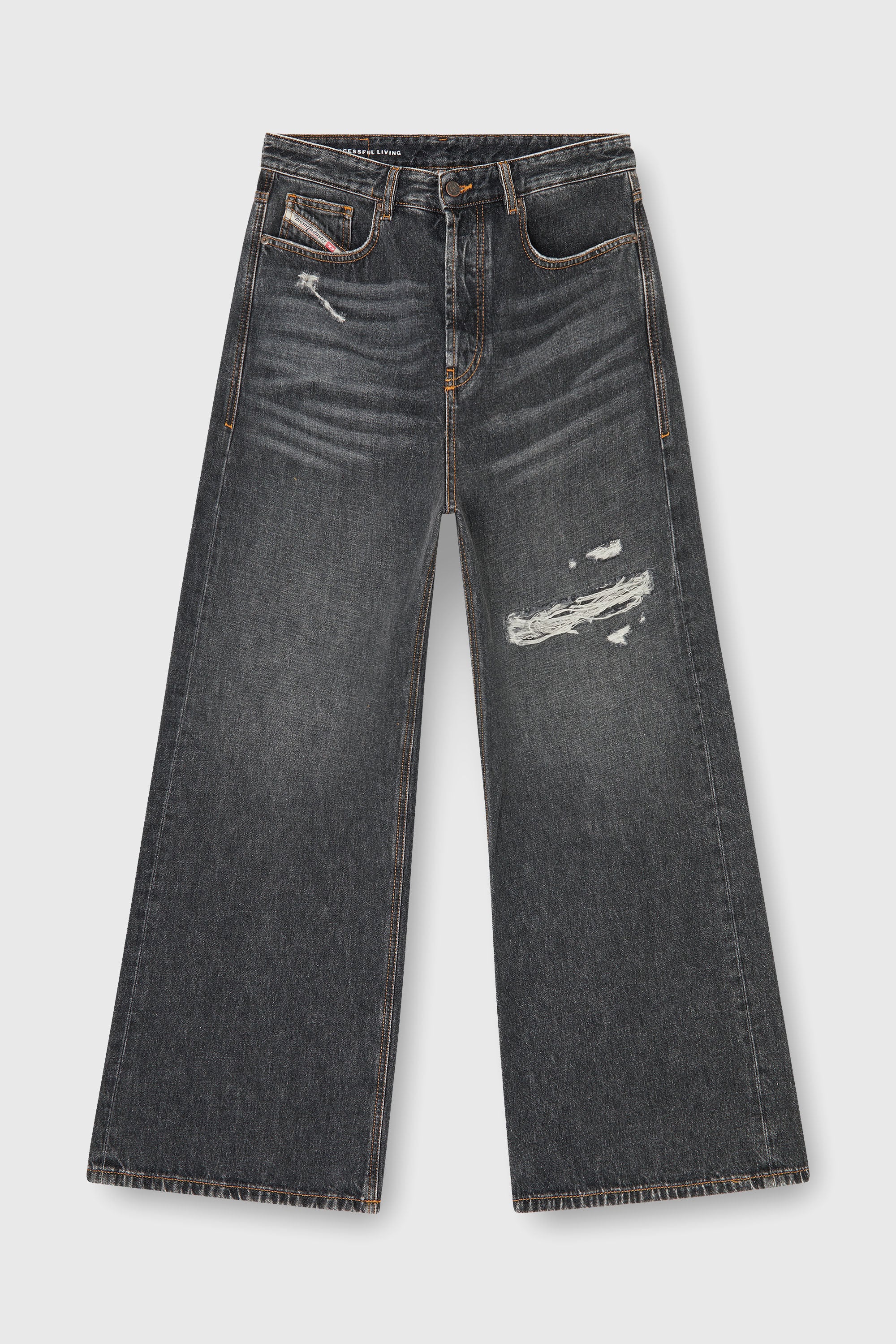 Men's Relaxed Jeans | Low Waist D-RiseBlack/Dark grey | Diesel US