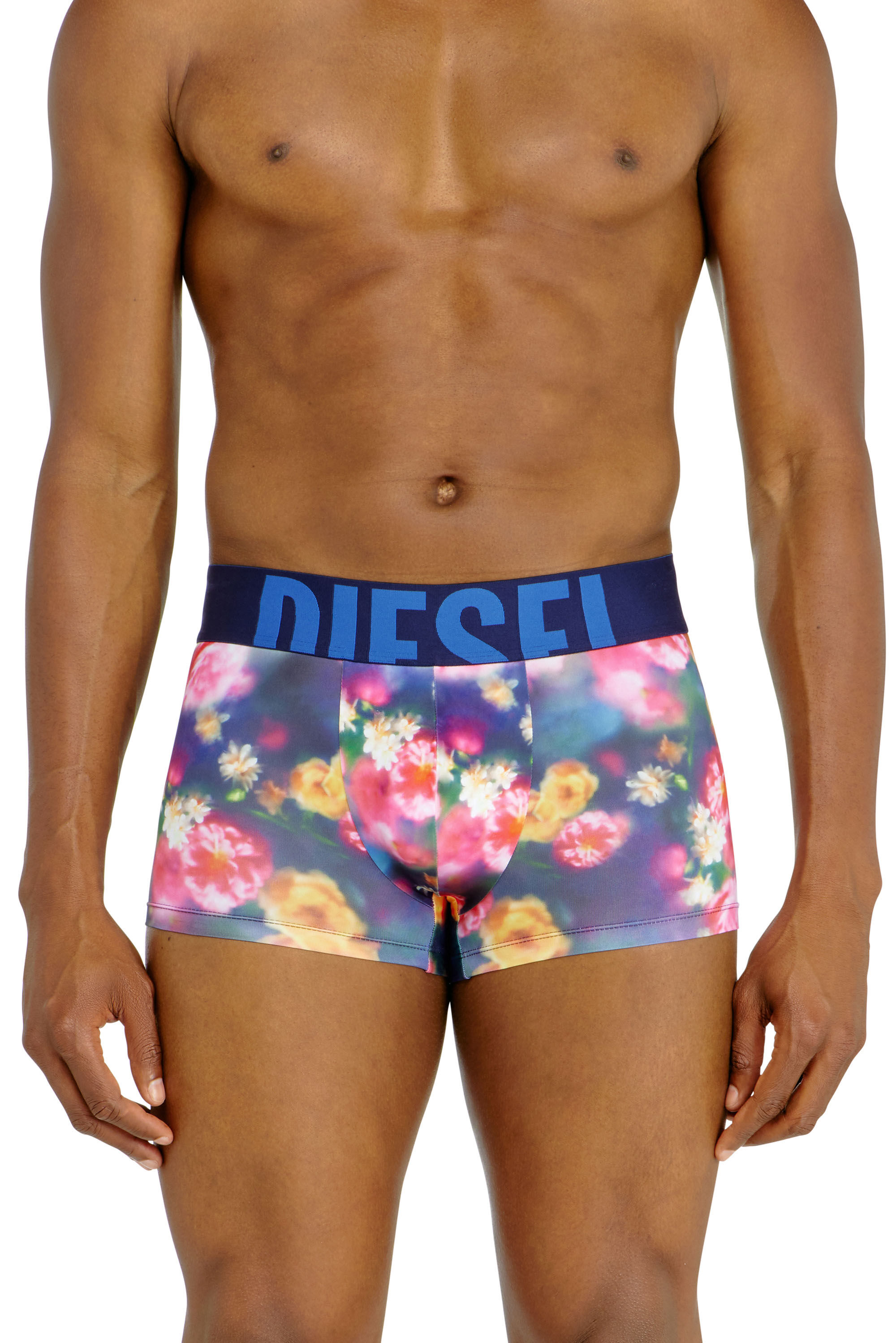 Diesel - DAMIEN-D-POP-55, Male's Trunks in stretch fabric with all-over florals in Multicolor - 1