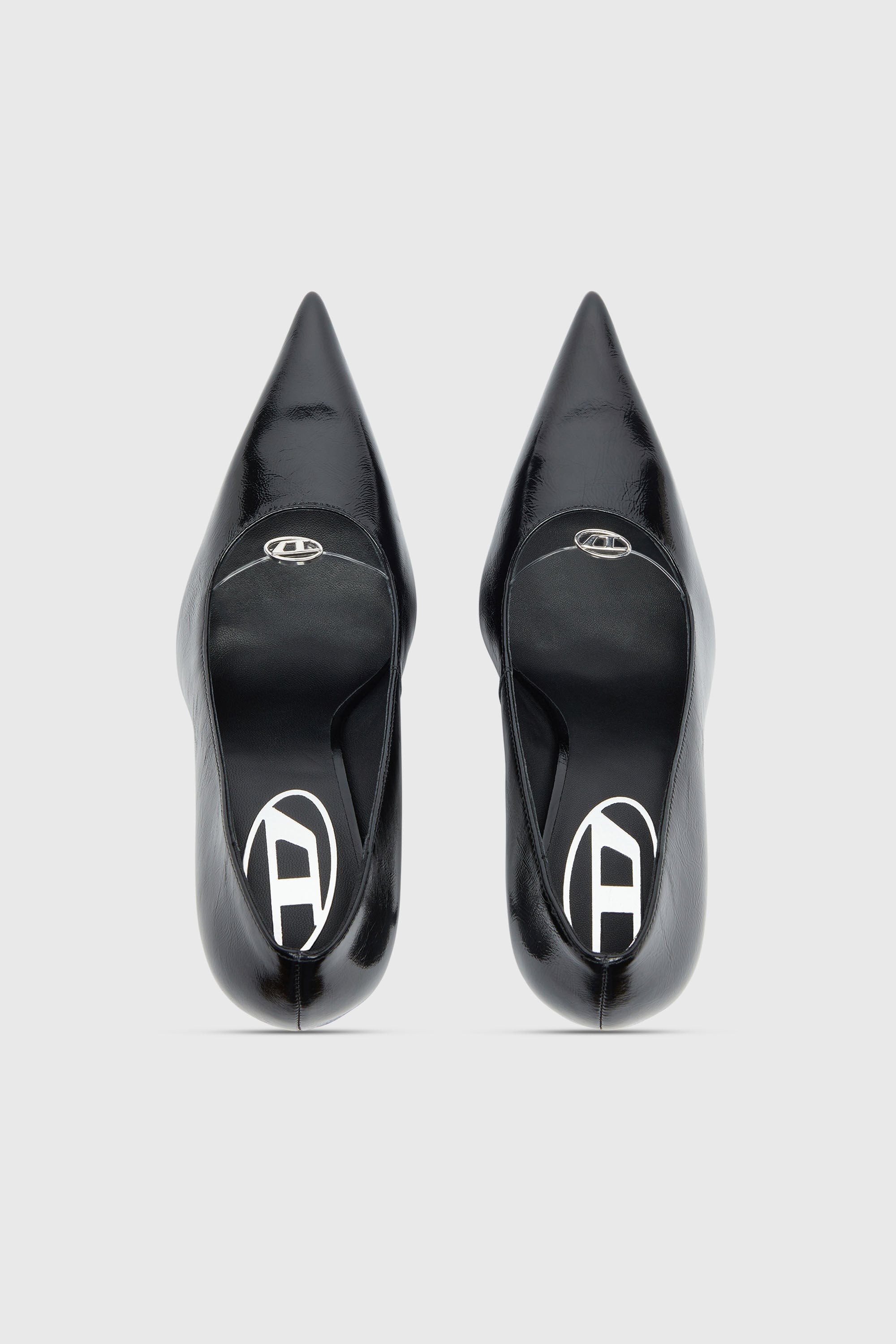 Diesel - D-JEWELS 90 P, Female's D-Jewels - Pumps in naplak leather in Black - 5