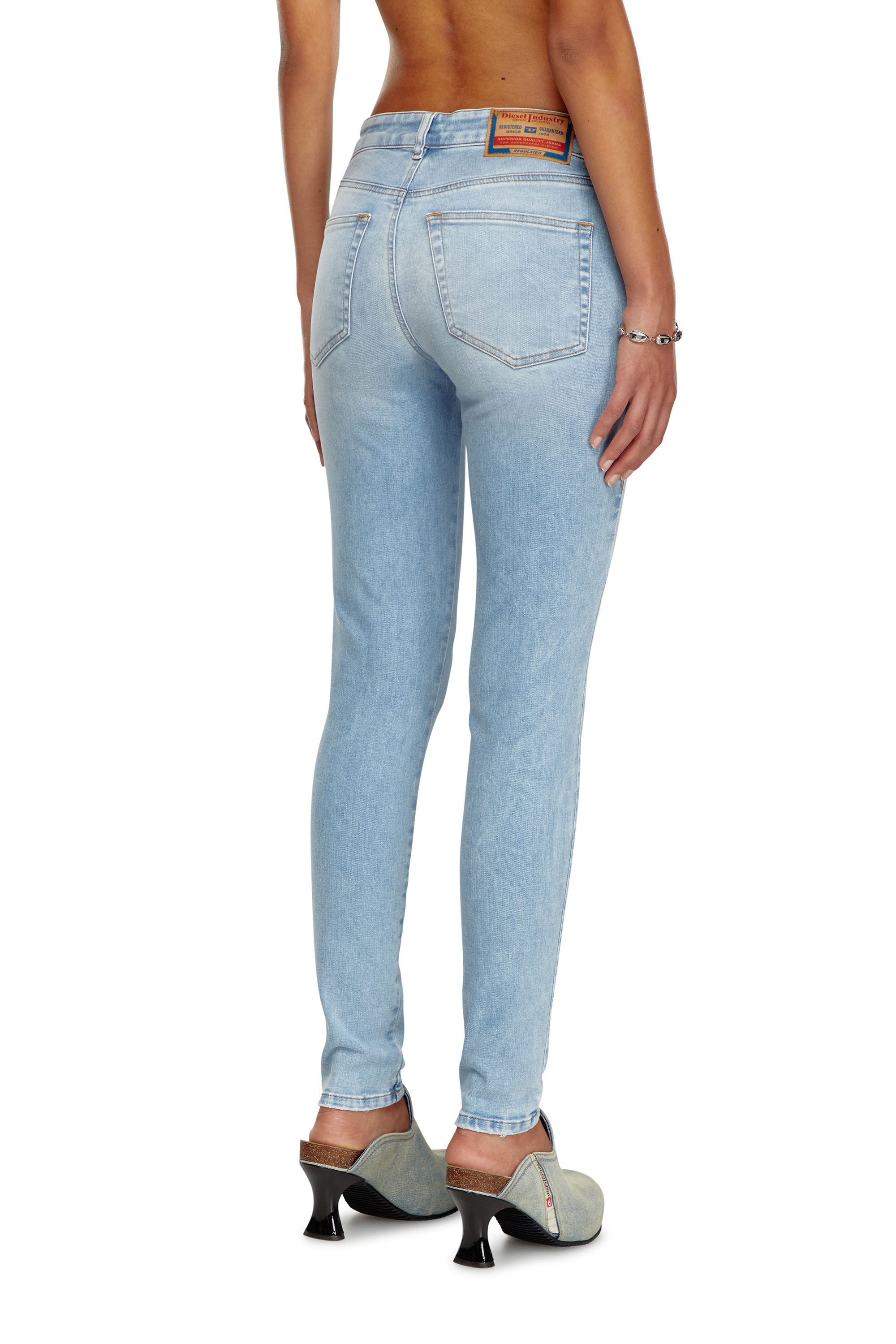 Diesel - Female's Skinny Jeans 2017 Slandy 09J13, Light Blue - 5