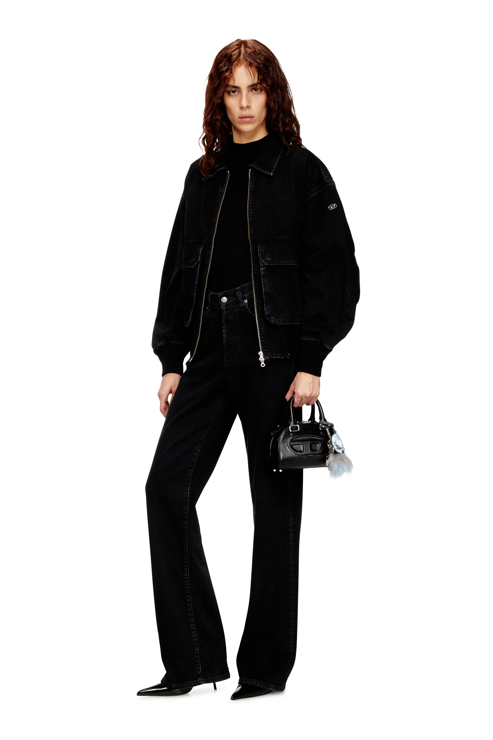 Women's Jacket in denim | Black | Diesel
