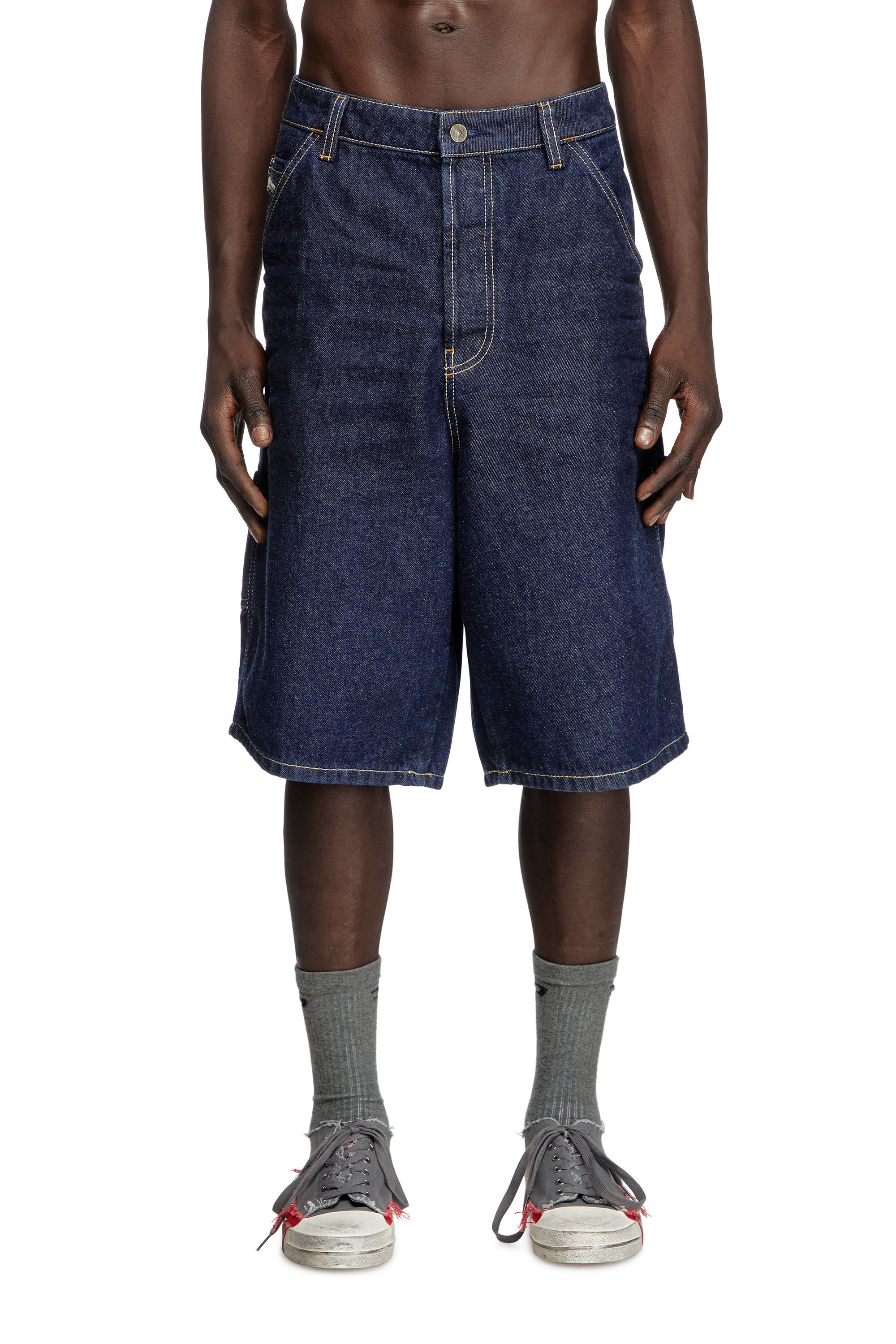 Men's Utility shorts in clean-wash denim | Blue | Diesel