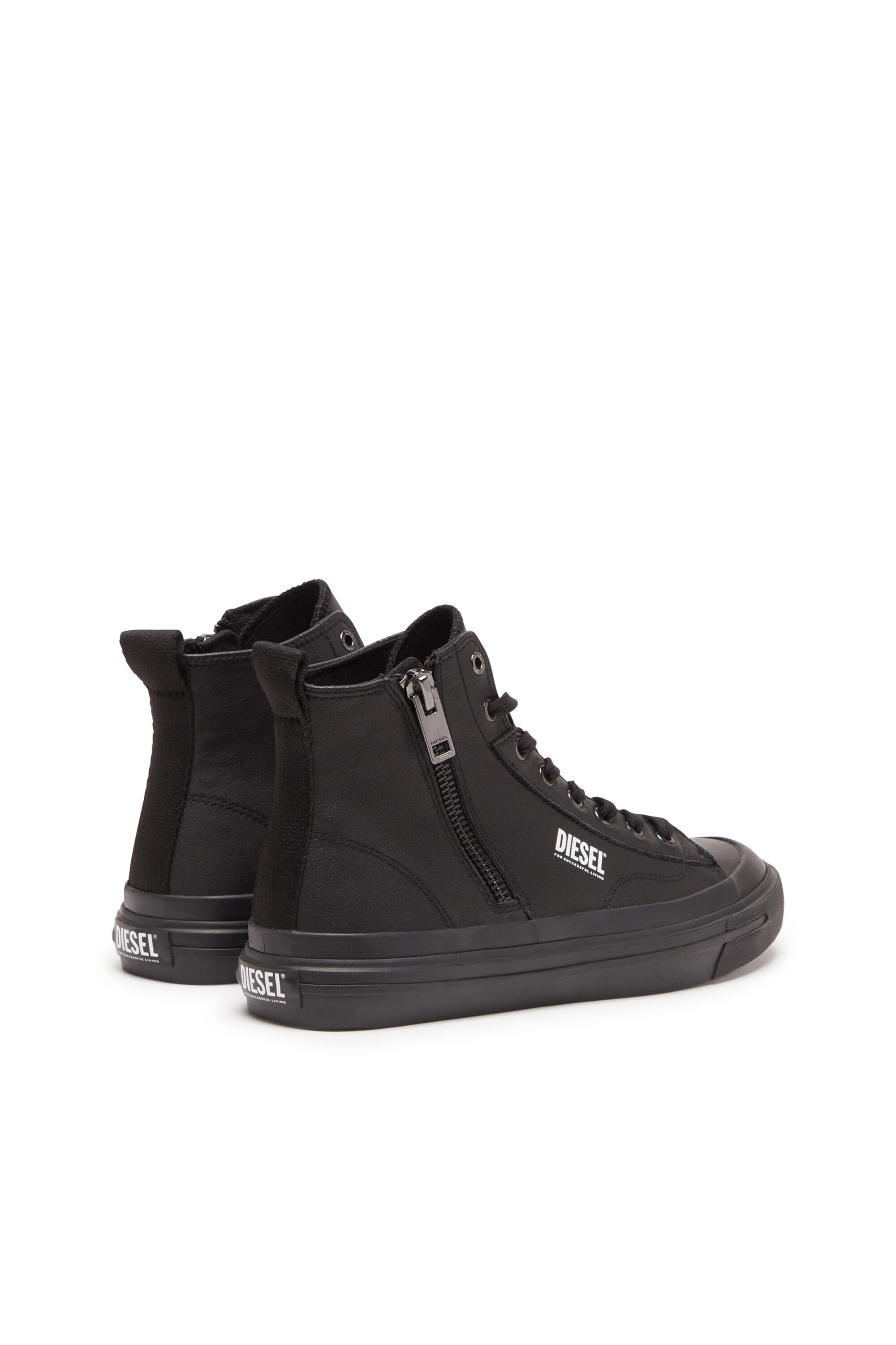 Diesel - S-ATHOS DV MID, Male's S-Athos Dv Mid - High-top sneakers with side zip in Black - 3