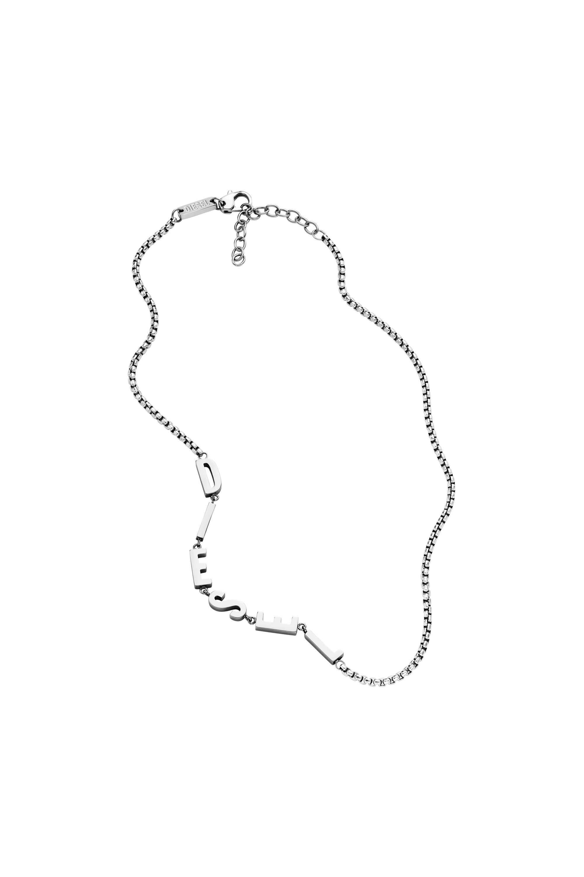 Diesel - DX1491, Unisex's Stainless steel chain necklace in Silver - 2