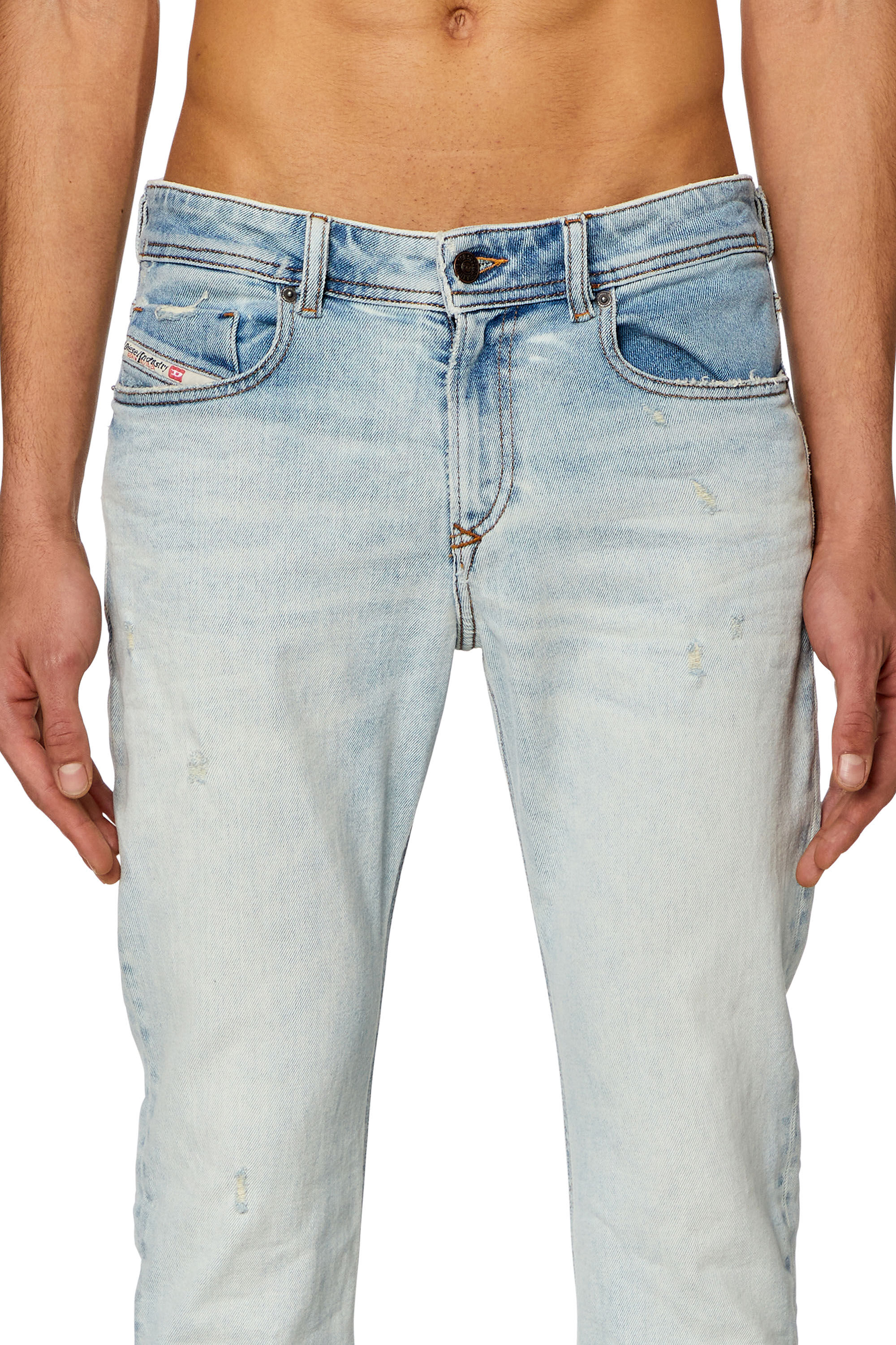 Diesel - Male's Skinny Jeans 1979 Sleenker 09H73, Light Blue - 5