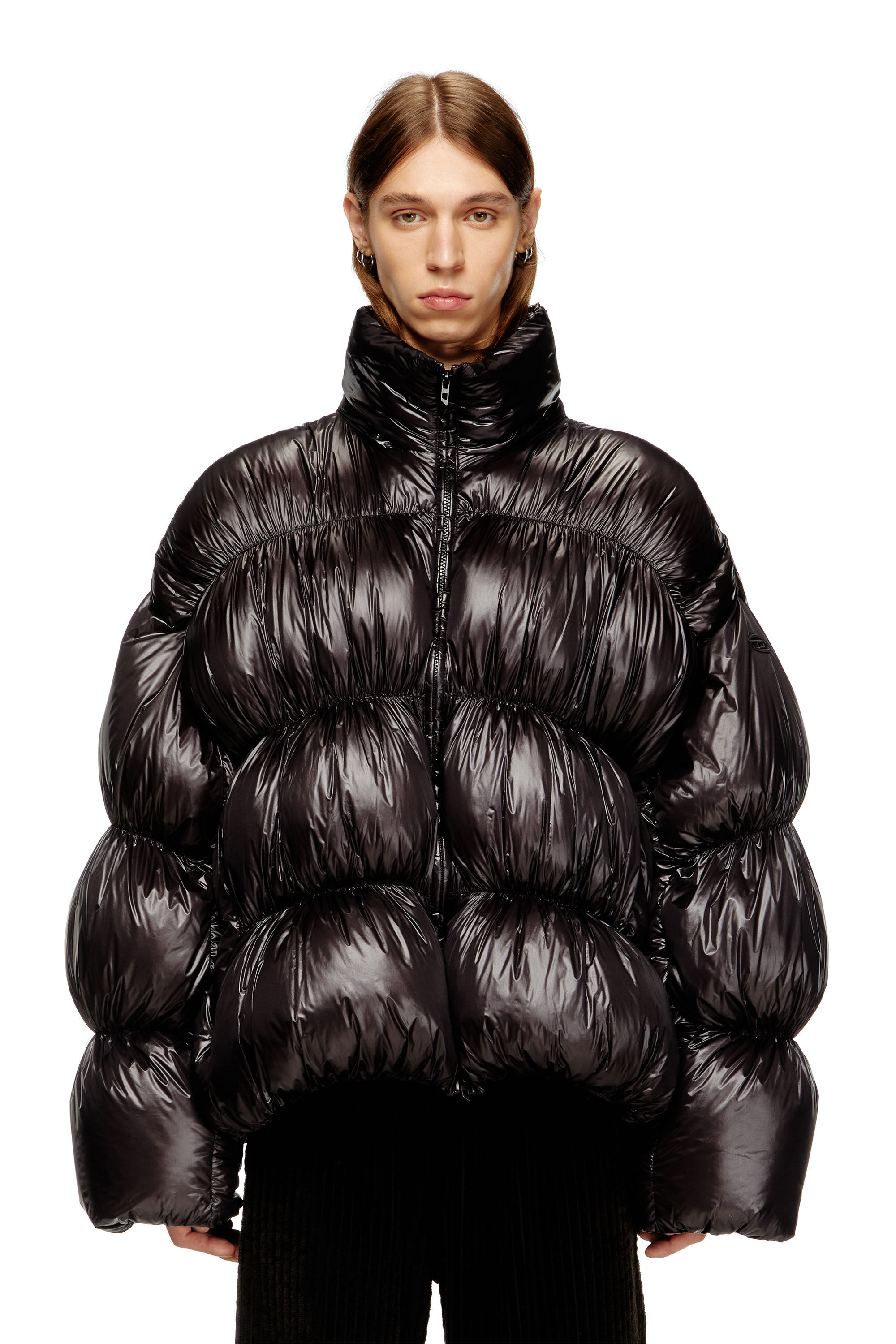 Diesel - W-CHOCO, Doudoune à capuche avec effet bulles Homme in ToBeDefined - 3