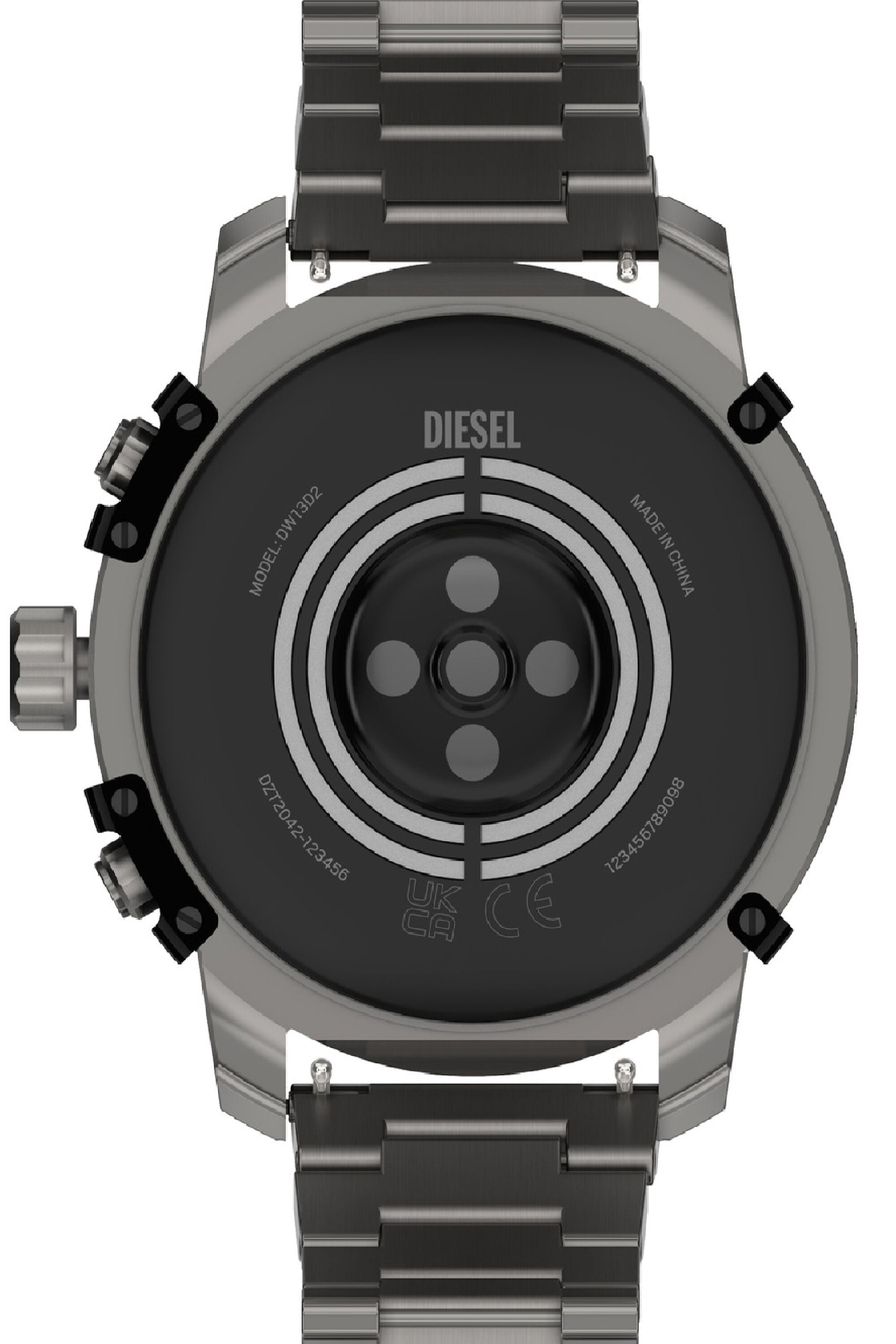 Men's Griffed stainless steel smartwatch | Grey | Diesel US