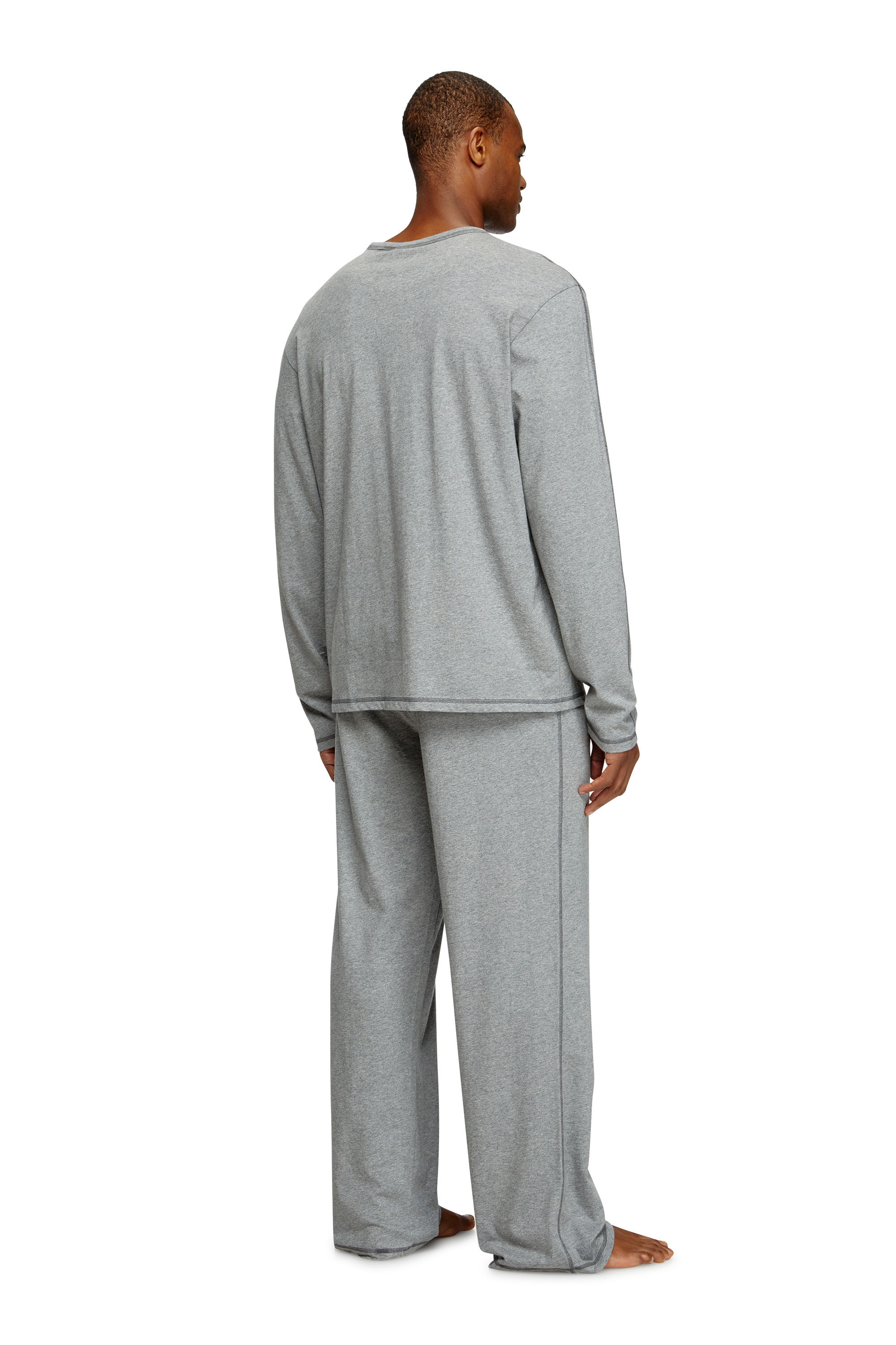 Diesel - SET-NOLAN-D-CORE, Male's Pajamas in cotton jersey in Grey - 1