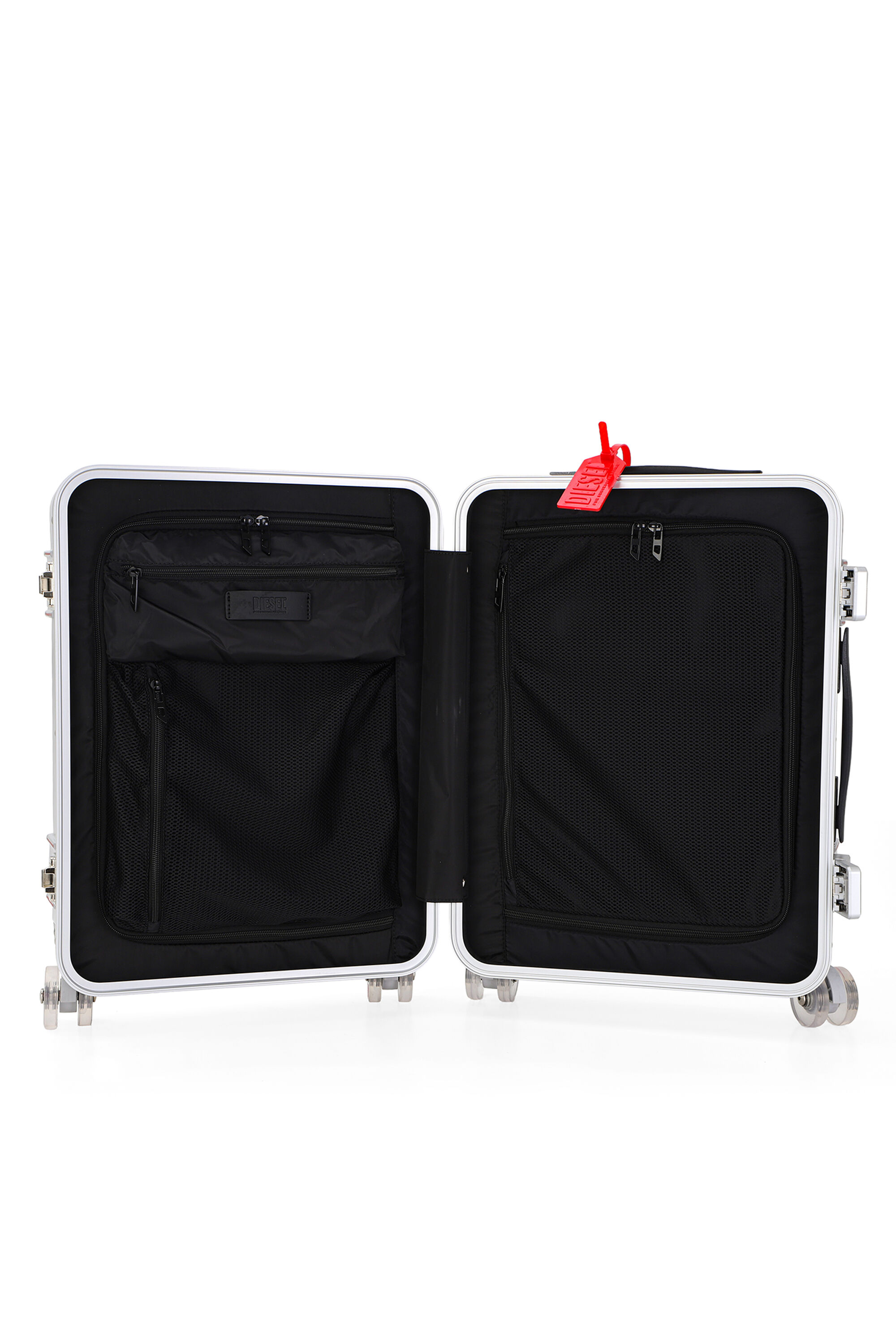 Diesel - DIESEL PC STRONG IMAGE TROLLEY- DSL003, Maleta de cabina resistente 20" Unisex in Plateado - 4