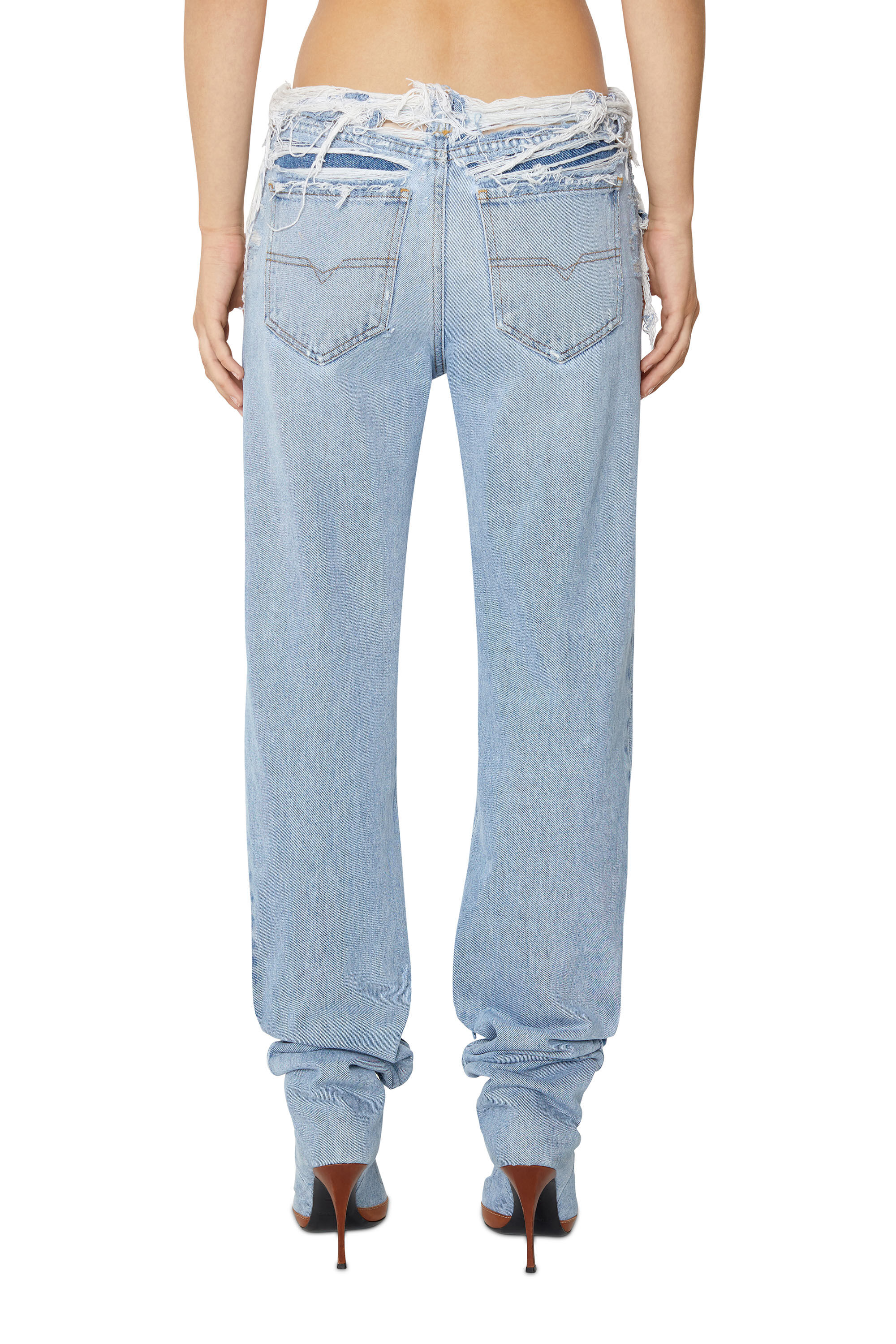 1956 D-Tulip Woman: Straight medium blue Jeans | Diesel