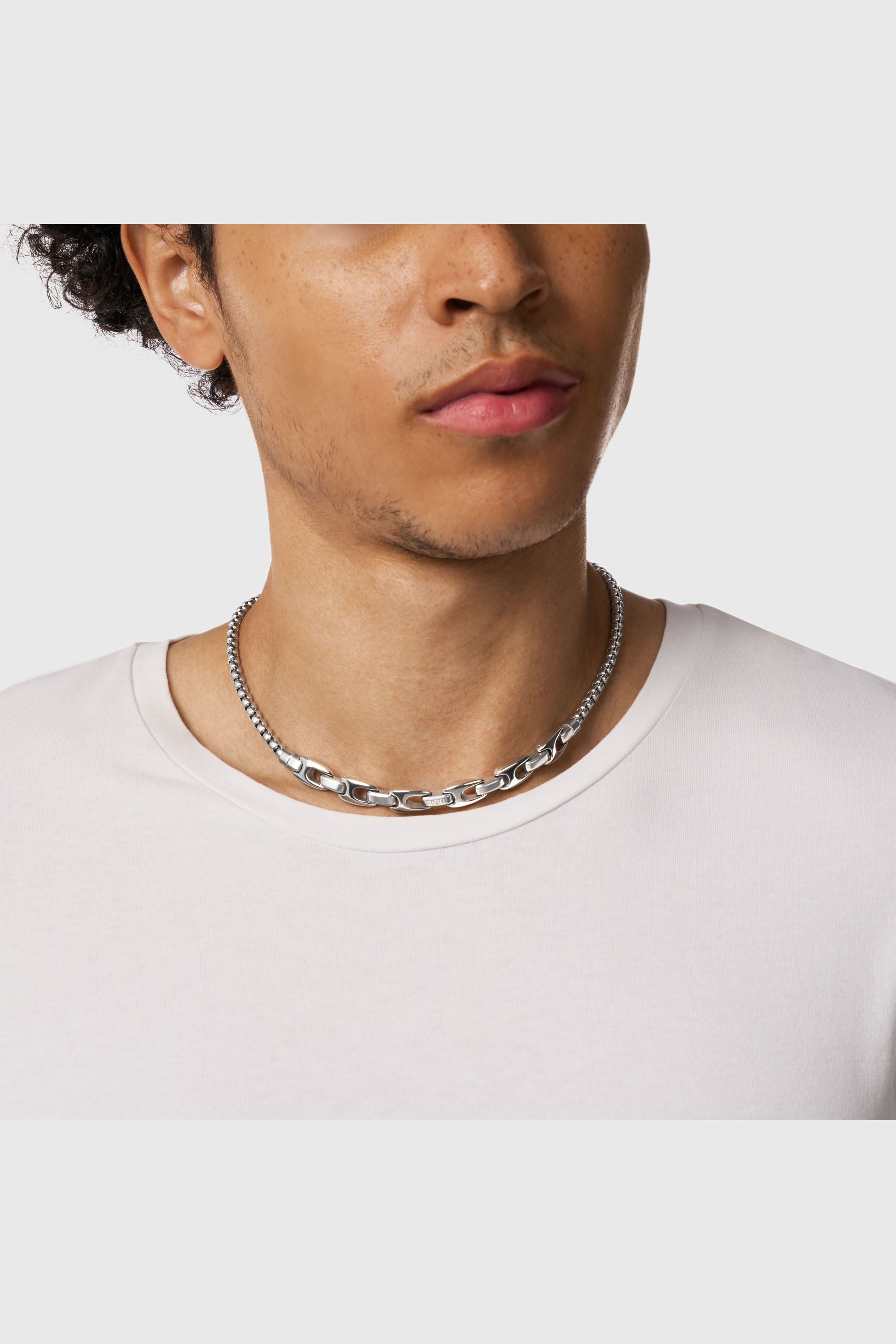 Diesel - DX1650040 JEWELLERY, Unisex's Stainless steel chain necklace in Silver - 4