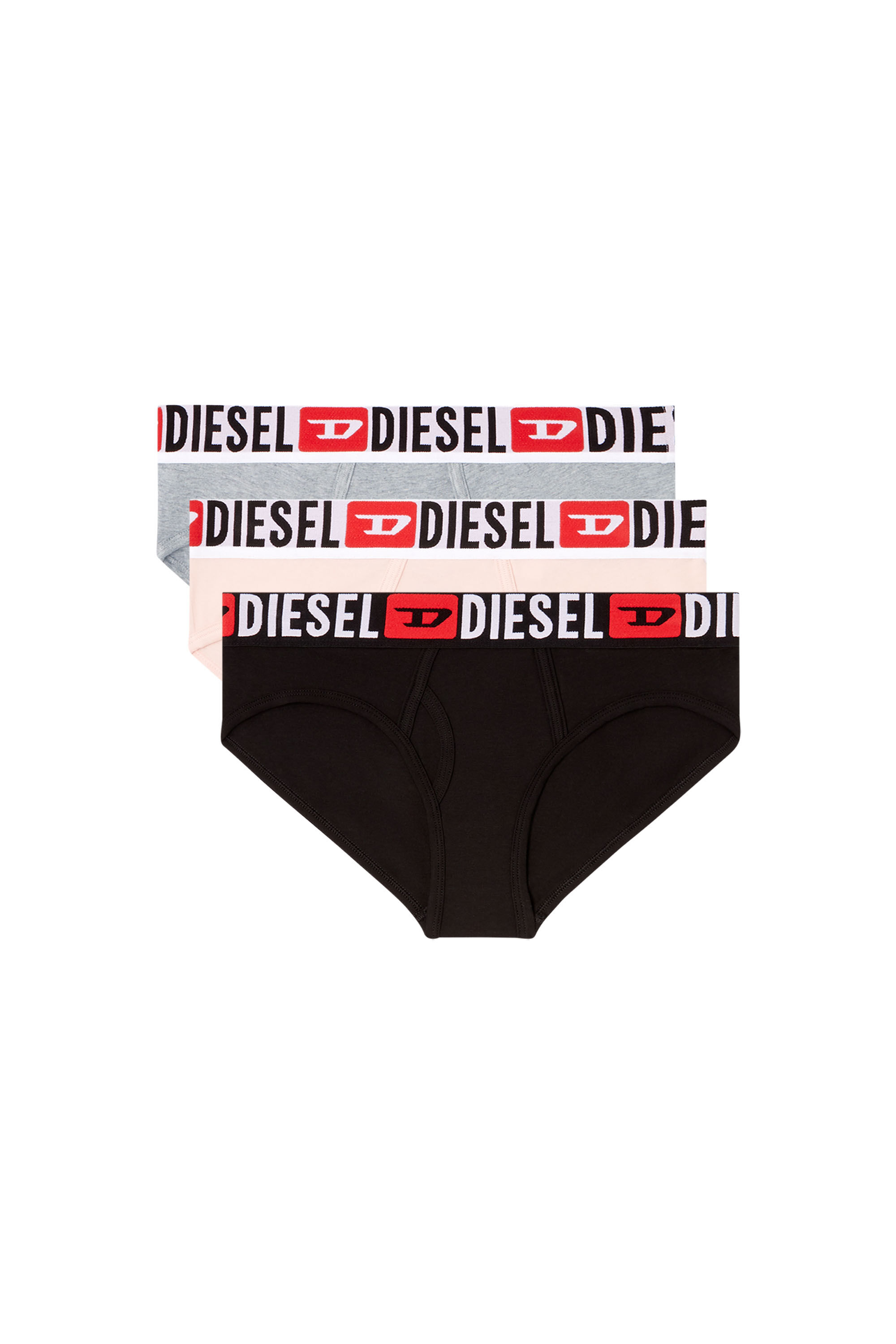Diesel - OXY-D-CORE-3PACK, Lot de trois culottes avec maxi logo à la taille Femme in Polychrome - 4