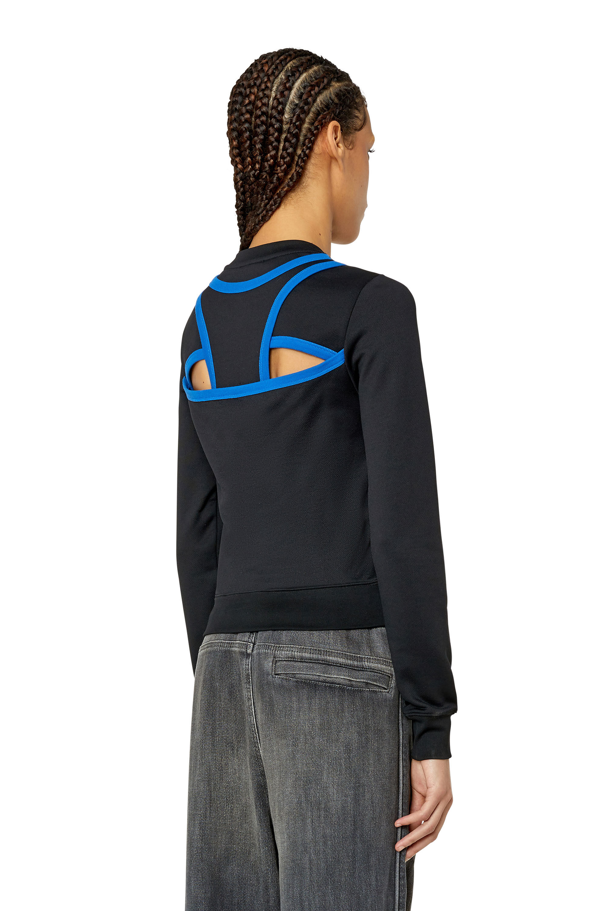 F-CROSSY Woman: Sweatshirt with back opening | Diesel
