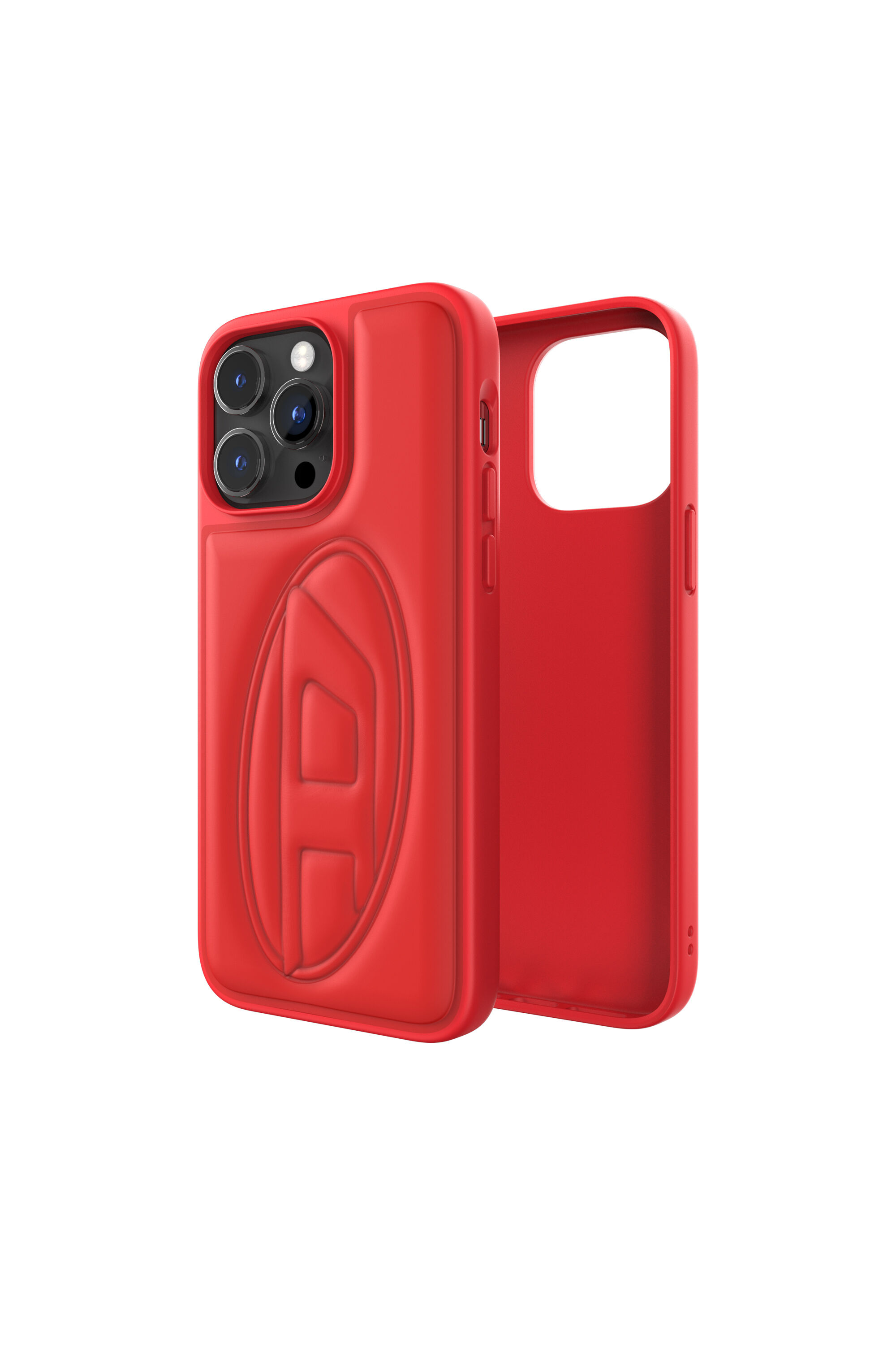 Diesel - 50267 MOULDED CASE, Coque moulée oval D pur iPhone 14 Pro Max Mixte in Rouge - 1