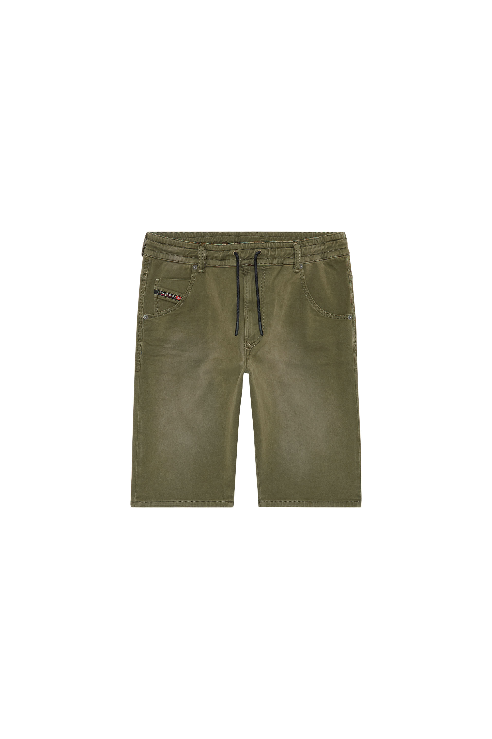 Diesel - D-KROOSHORT-Z JOGGJEANS, Male's Coloured shorts in JoggJeans® in Green - 2