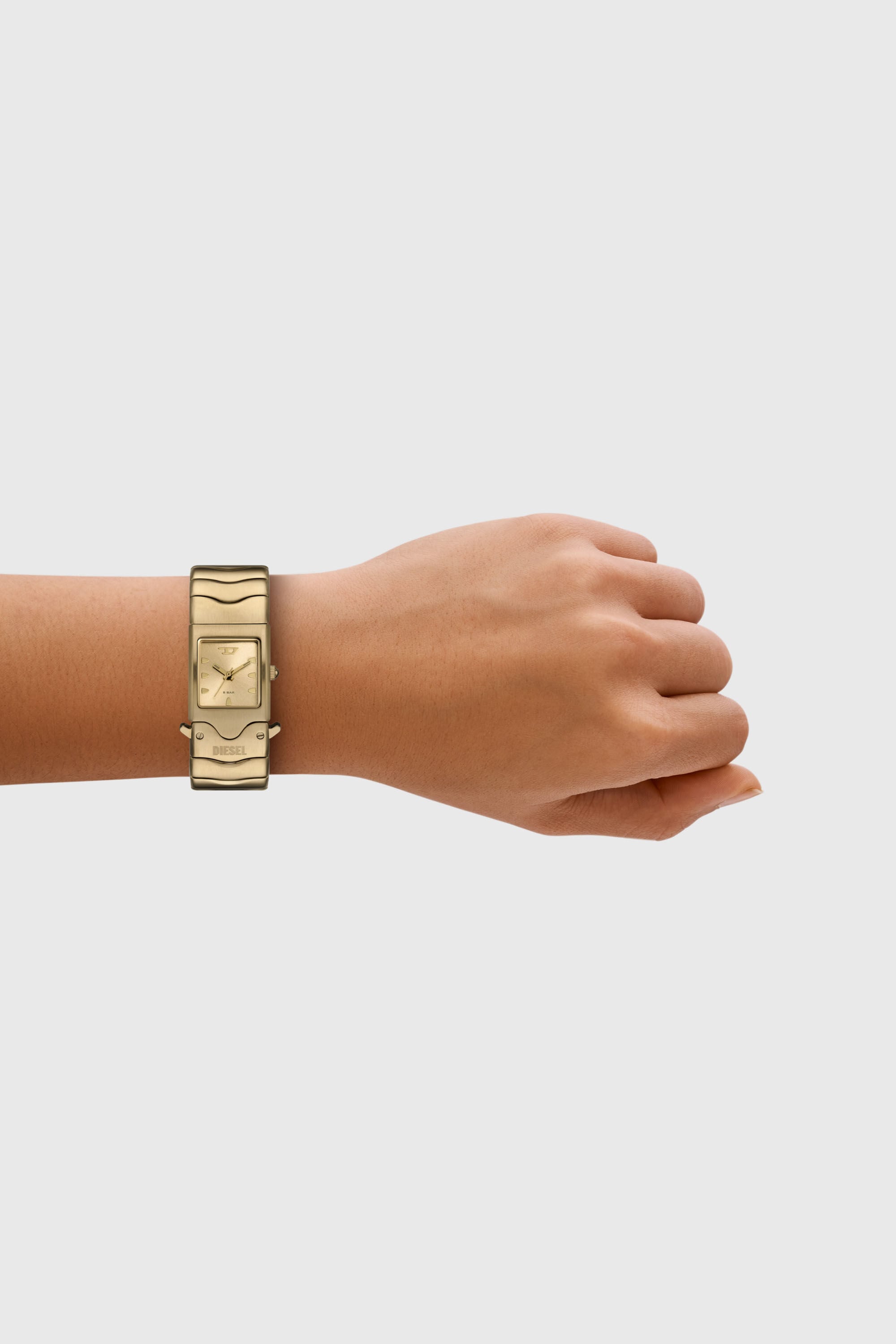 Women's Diesel Closer Three-Hand Gold-Tone Stainless Steel Watch