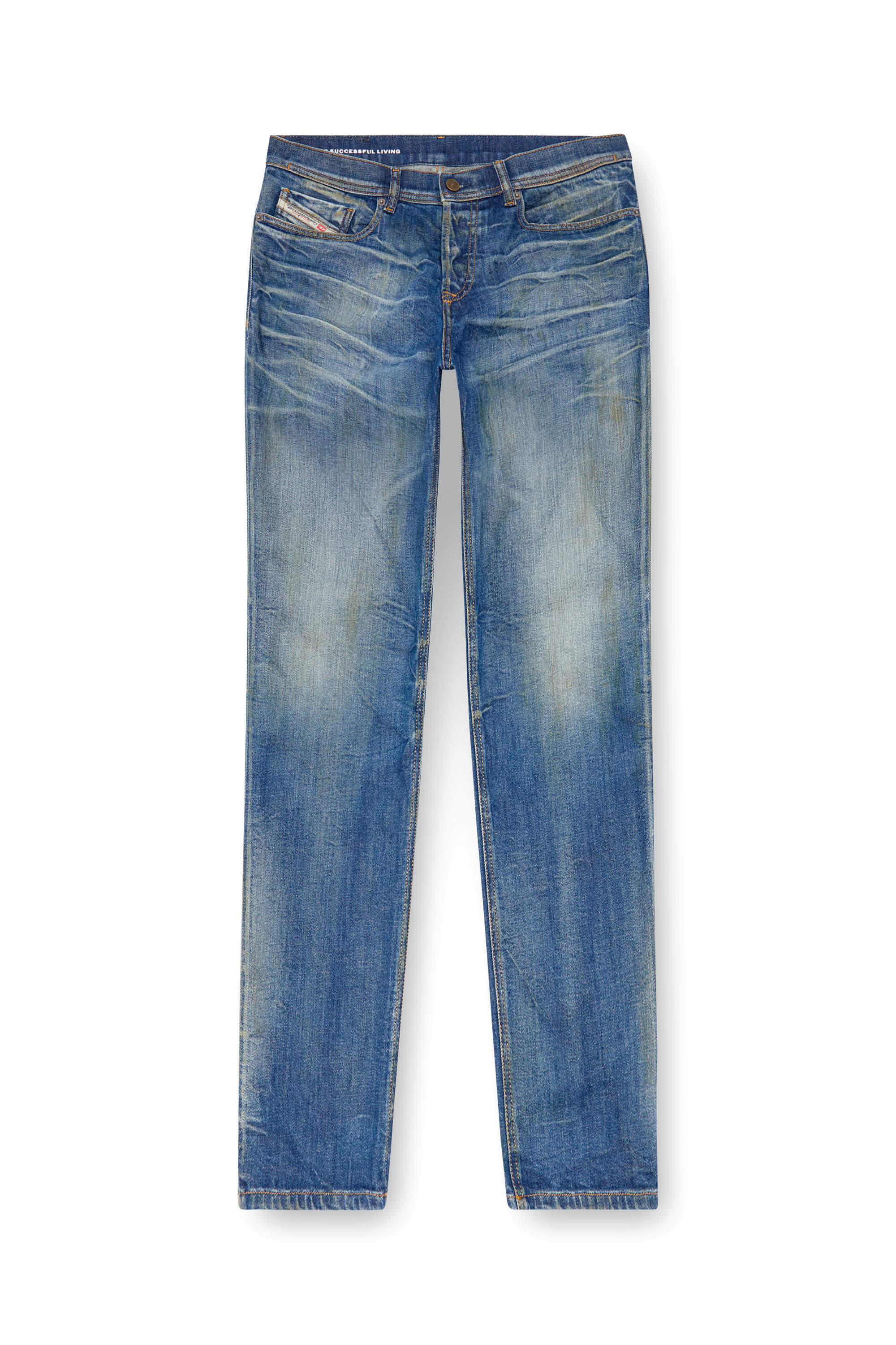 Diesel - Regular Jeans 2023 D-Finitive 09J66 Homme, Bleu moyen - Image 2