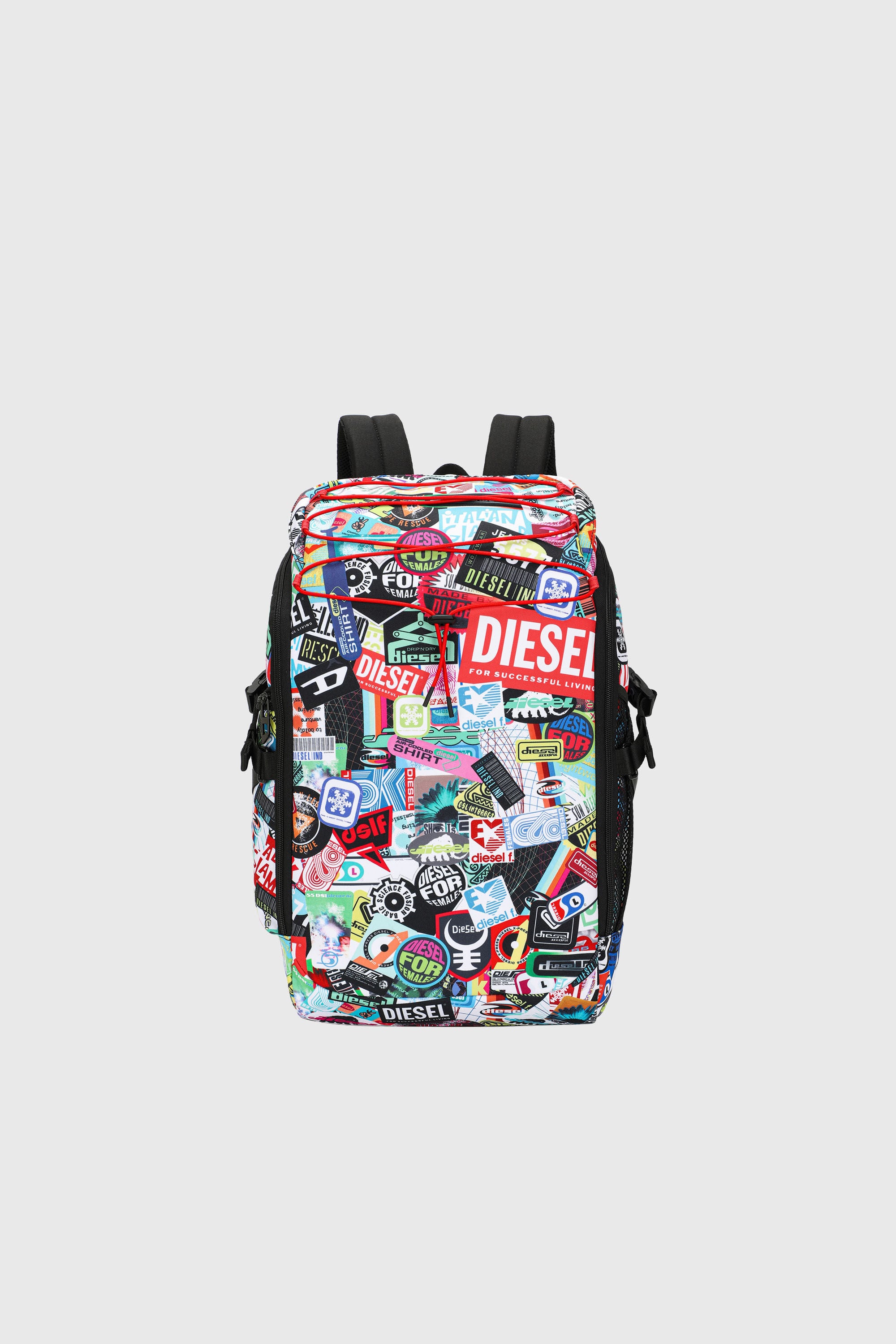 Women's Multifunctional backpack with stickers | Multicolor