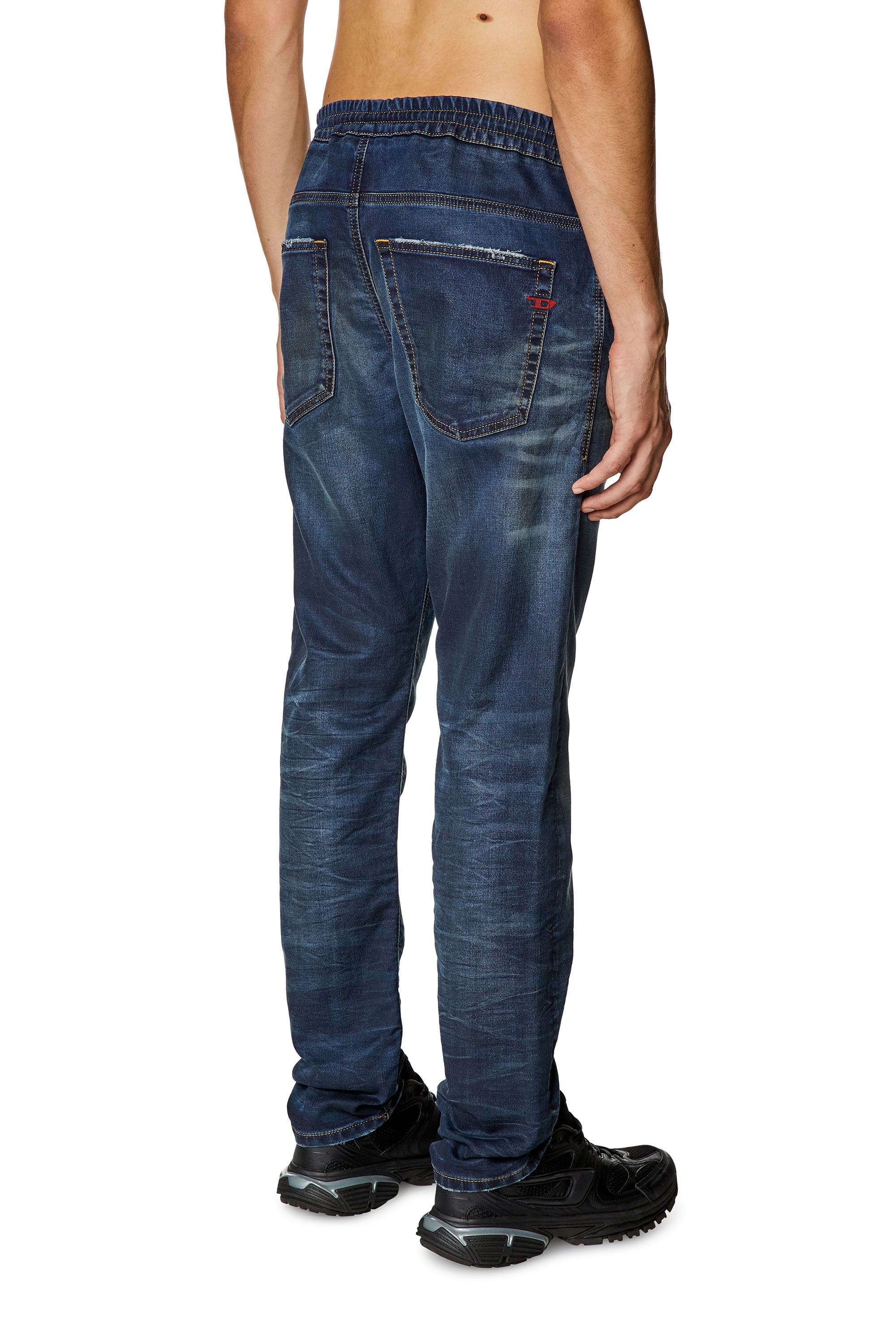 Diesel - Regular 2030 D-Krooley Joggjeans® 068JA Homme, Bleu Foncé - Image 4