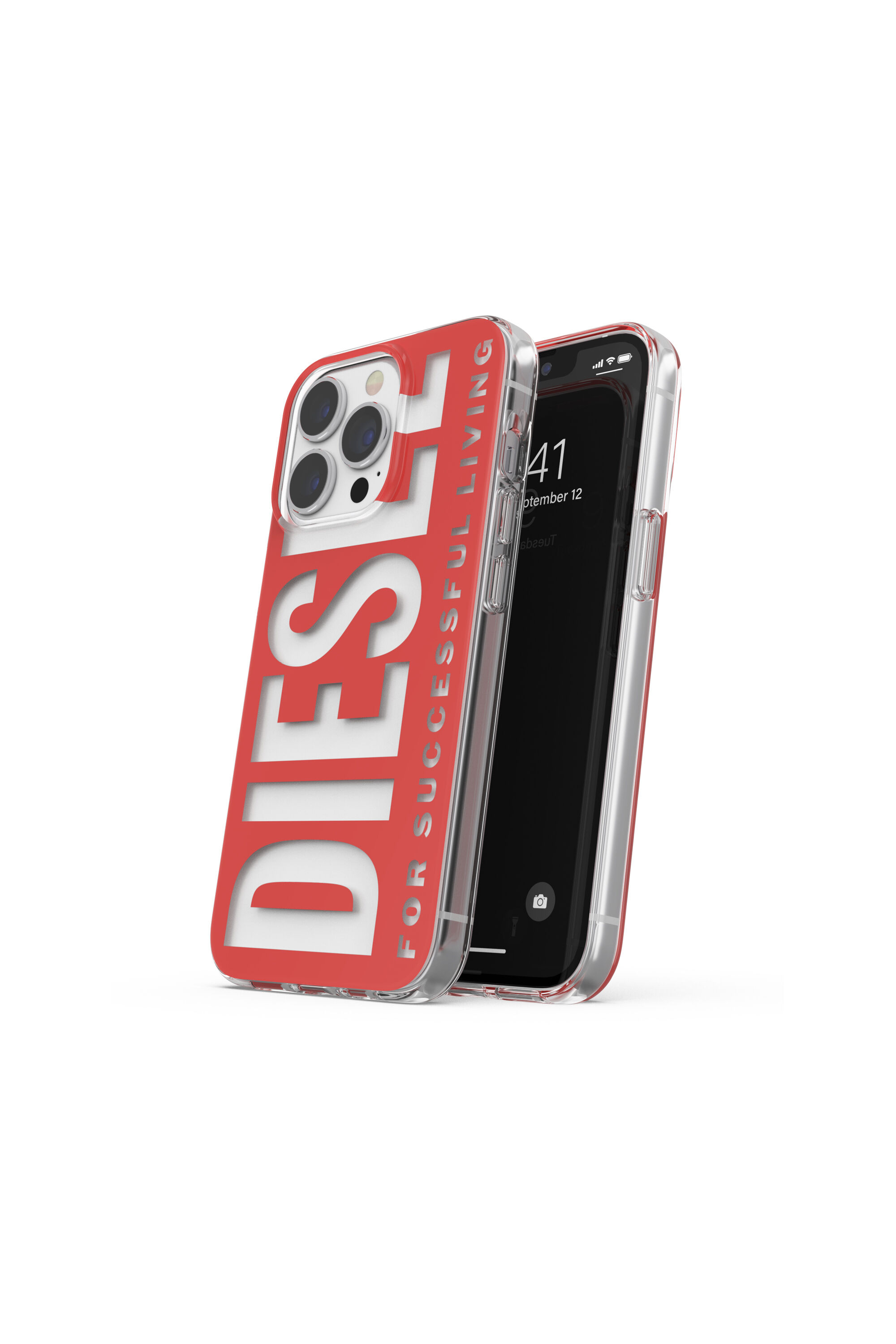 Diesel - 47203 STANDARDASE, Coque en TPU ultra-léger for iPhone 13 / 13 Pro Mixte in Rouge - 3