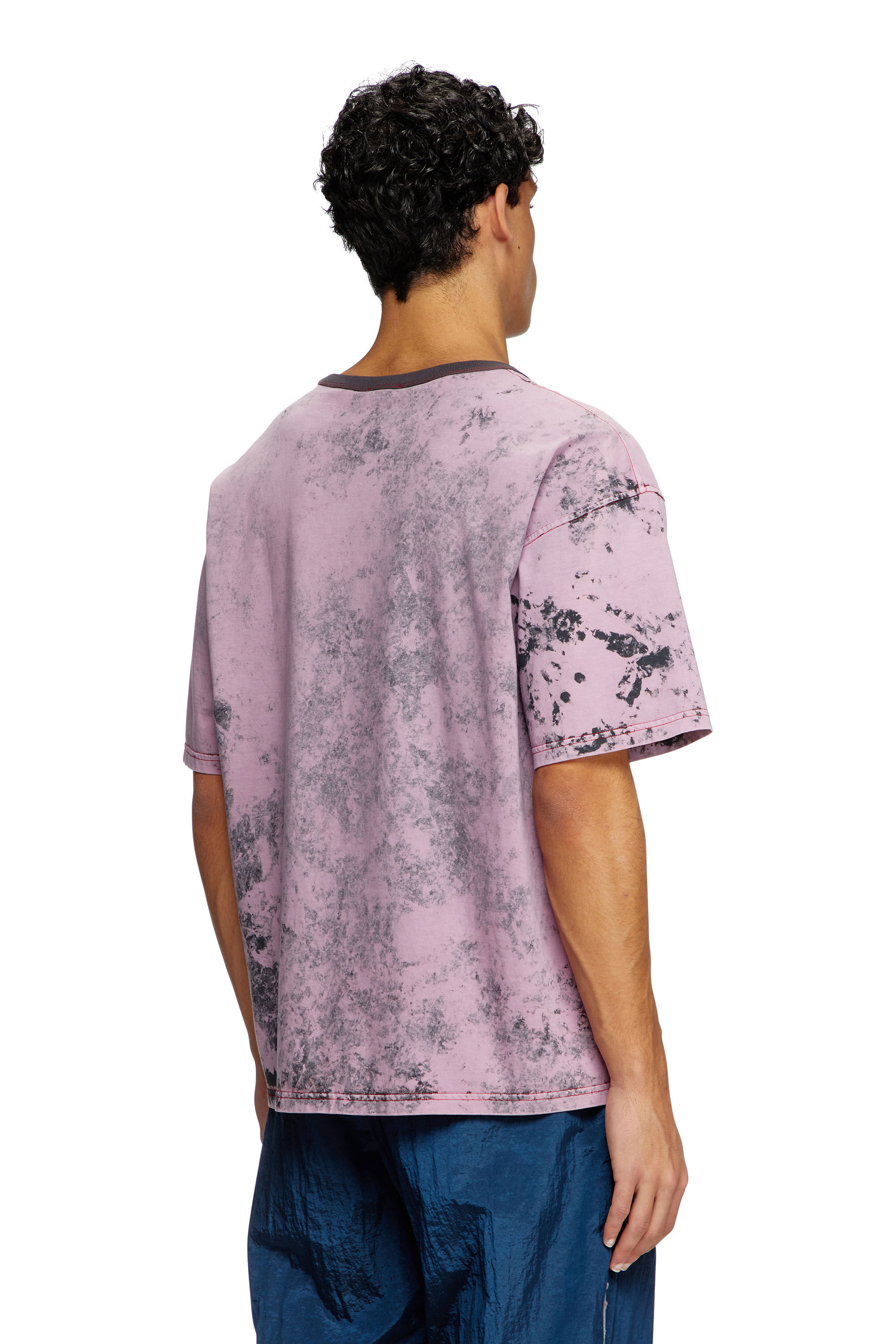 Diesel - T-BOXT-R9, T-shirt avec logo Diesel Core Homme in Rose - 4