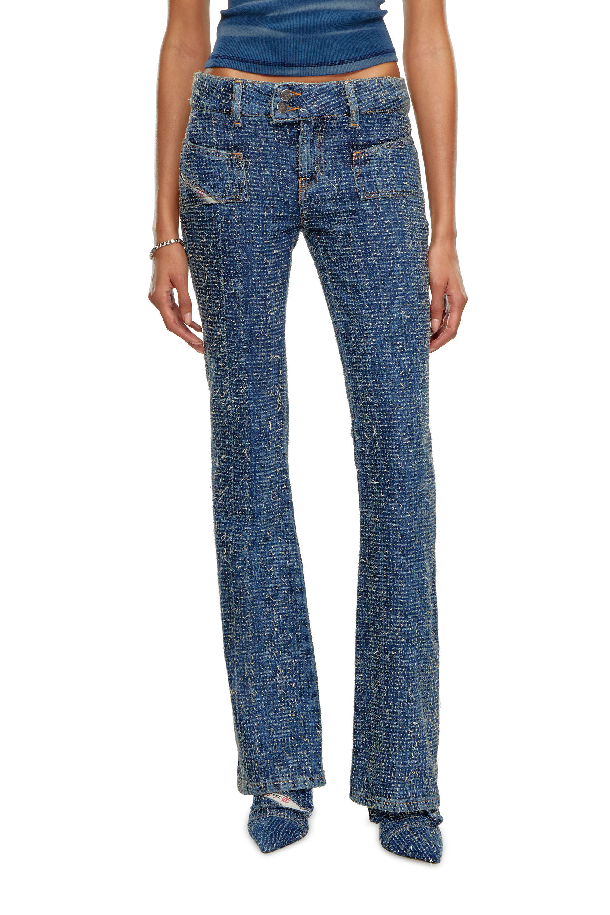 Diesel - Female's Bootcut Jeans D-Ebush 0PGAH, Medium Blue - 3