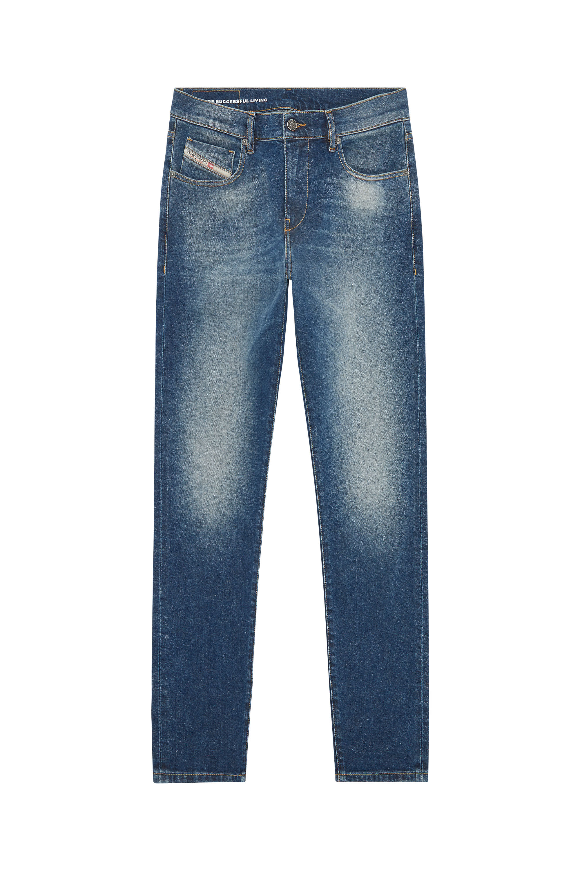 Diesel - Slim Jeans 2019 D-Strukt 09F39, Male's Slim Jeans - 2019 D-Strukt in Dark Blue - 2