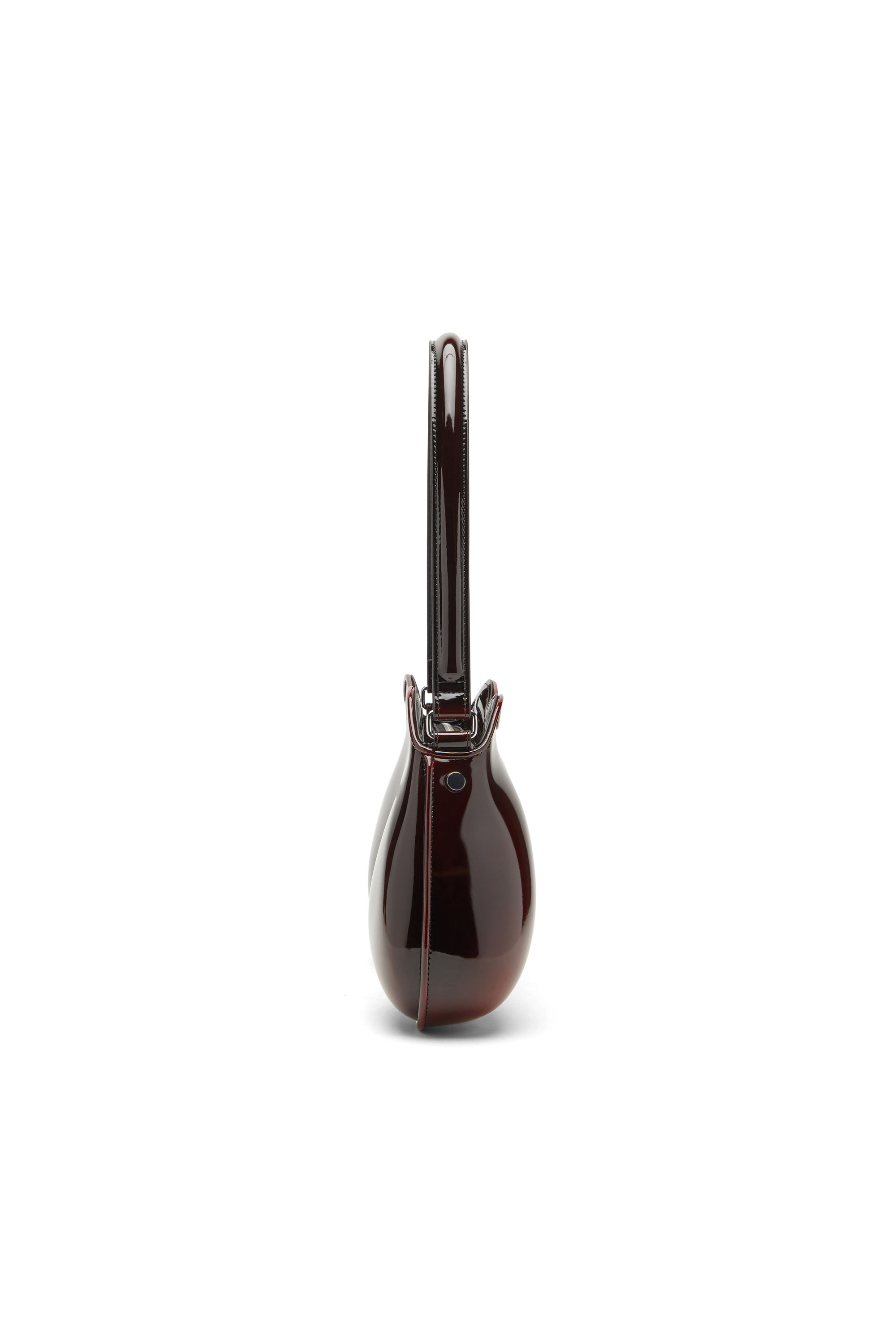 Diesel - DOUBLE-D SHOULDER, Female's Double-D-Rigid shoulder bag in dégradé glossy PU in Burgundy - 4
