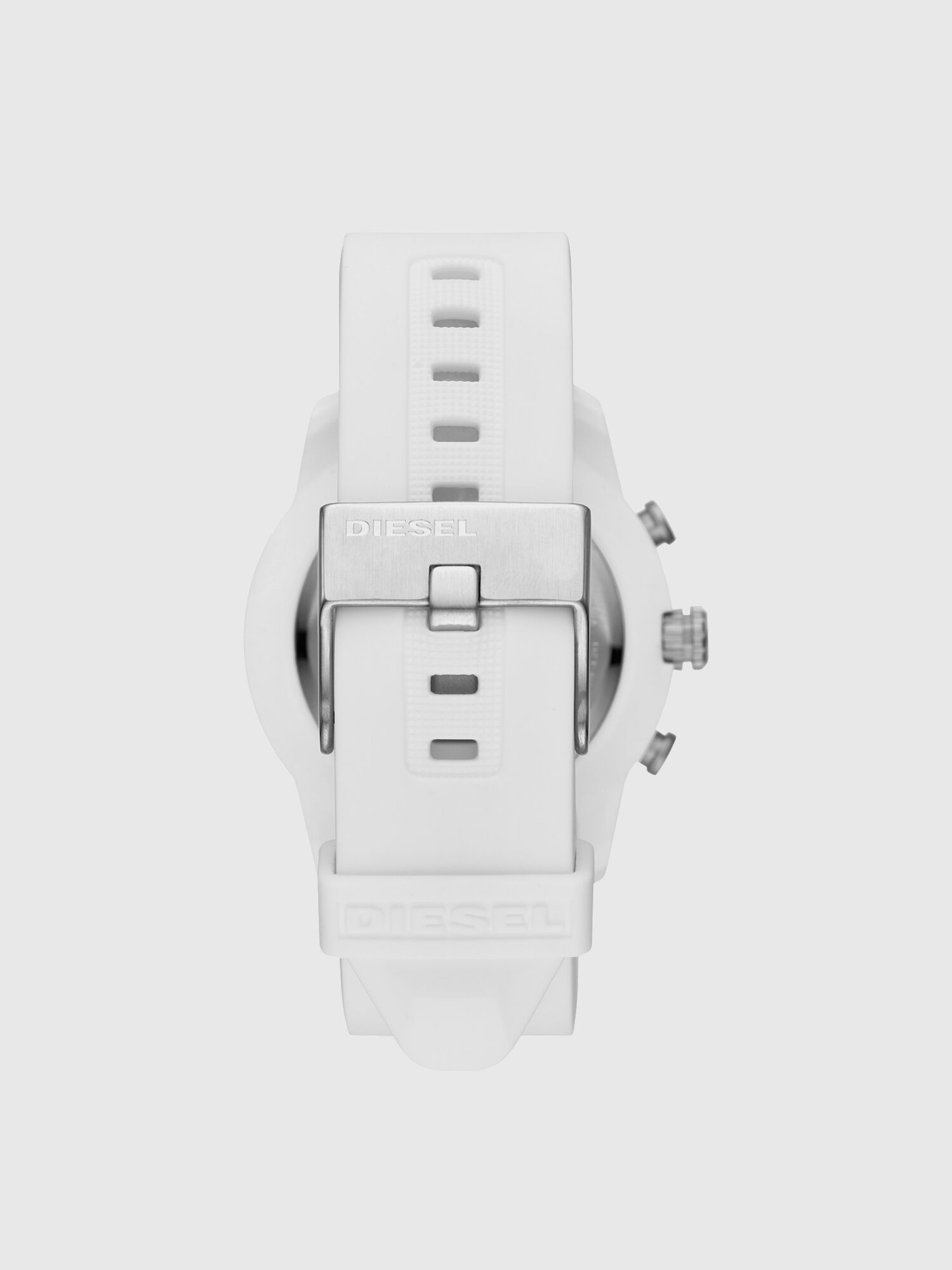 Diesel - DT1015, Male's Armbar Hybrid white silicone smartwatch, 44 mm in White - 3