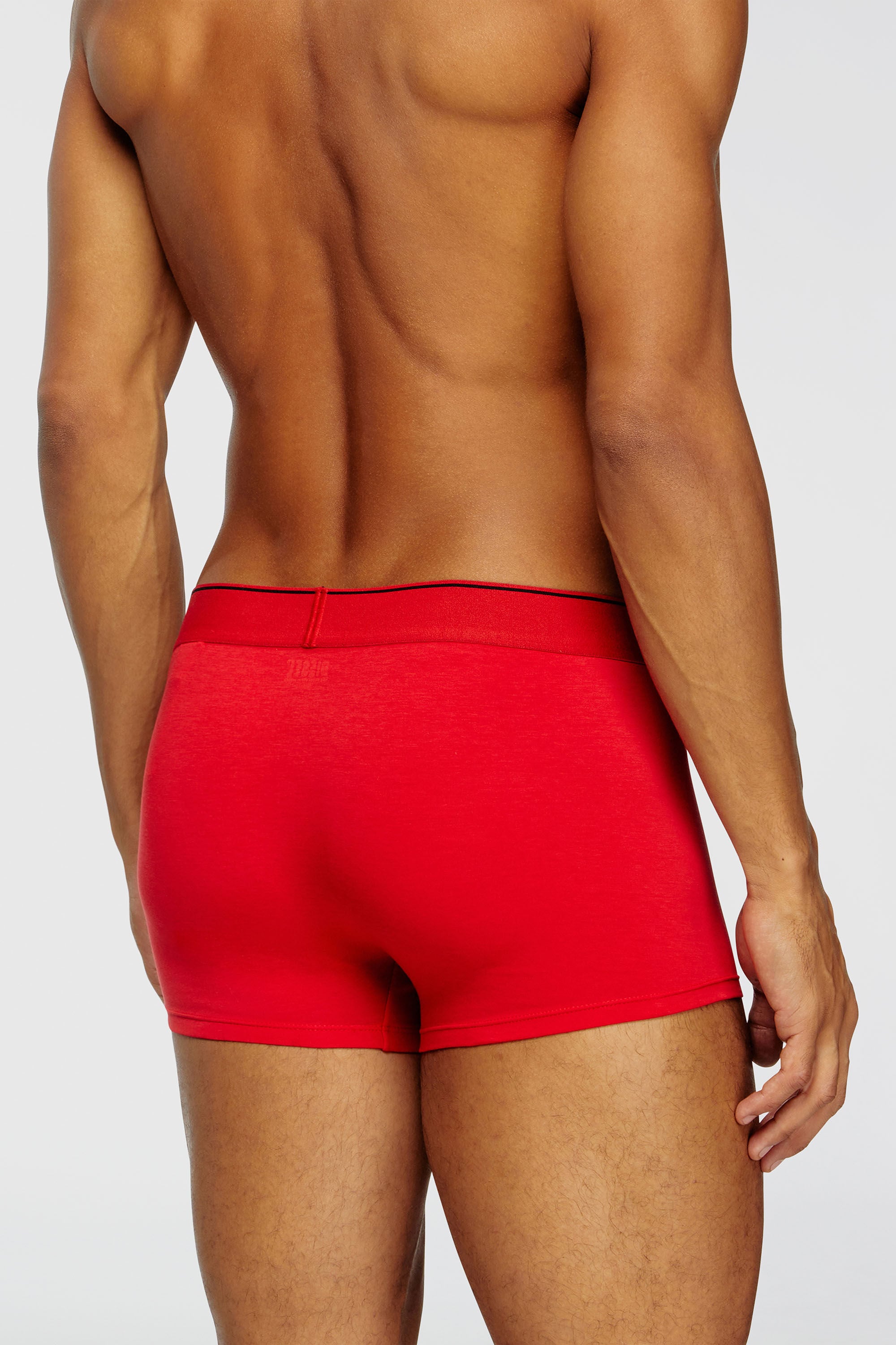 Diesel - UMBX-DAMIENTHREEPACK, Male's Three-pack of plain boxer briefs in Red/Black - 3