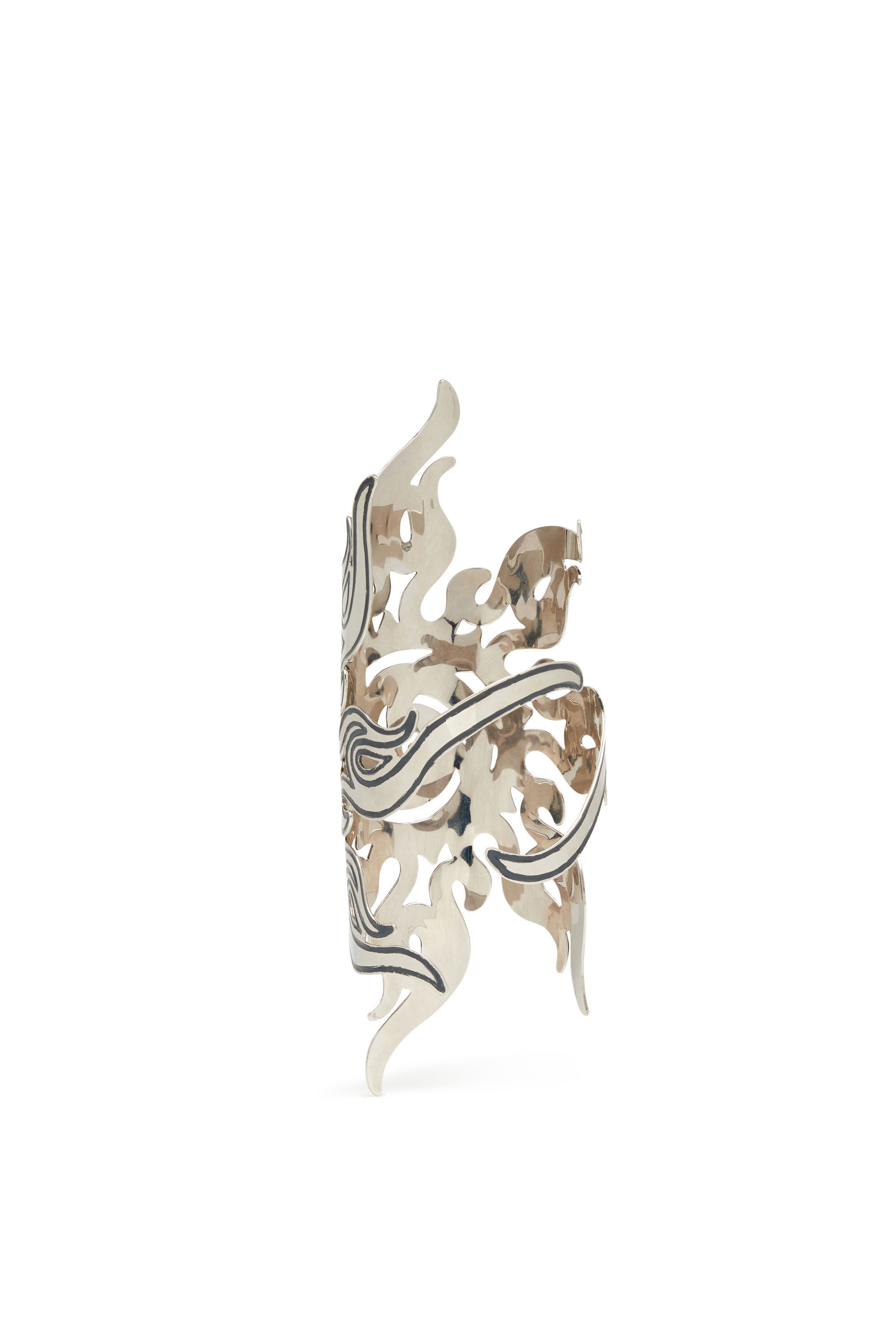 Diesel - TRIBAL SUN ARMBAND, Manchette soleil tribal Femme in Gris argenté - 2