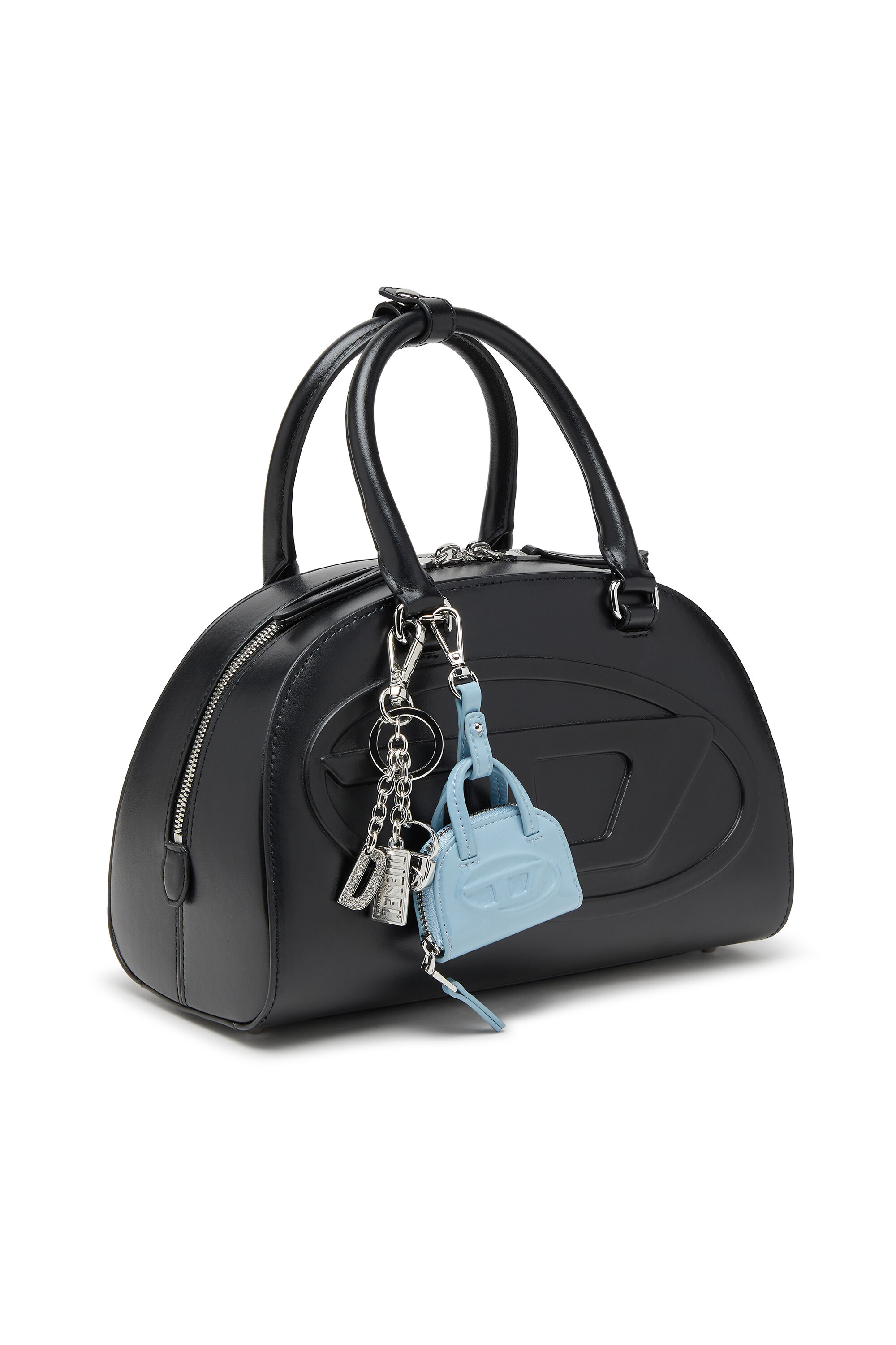 Women's Metal keyring with logo charms | Silver | Diesel