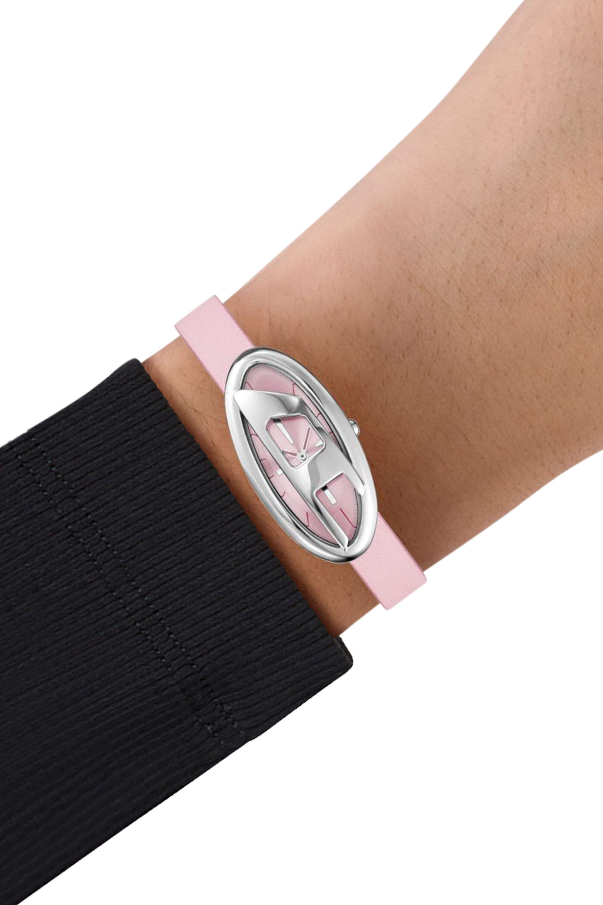 Women's D-Era Two-Hand Leather Watch | Pink | Diesel