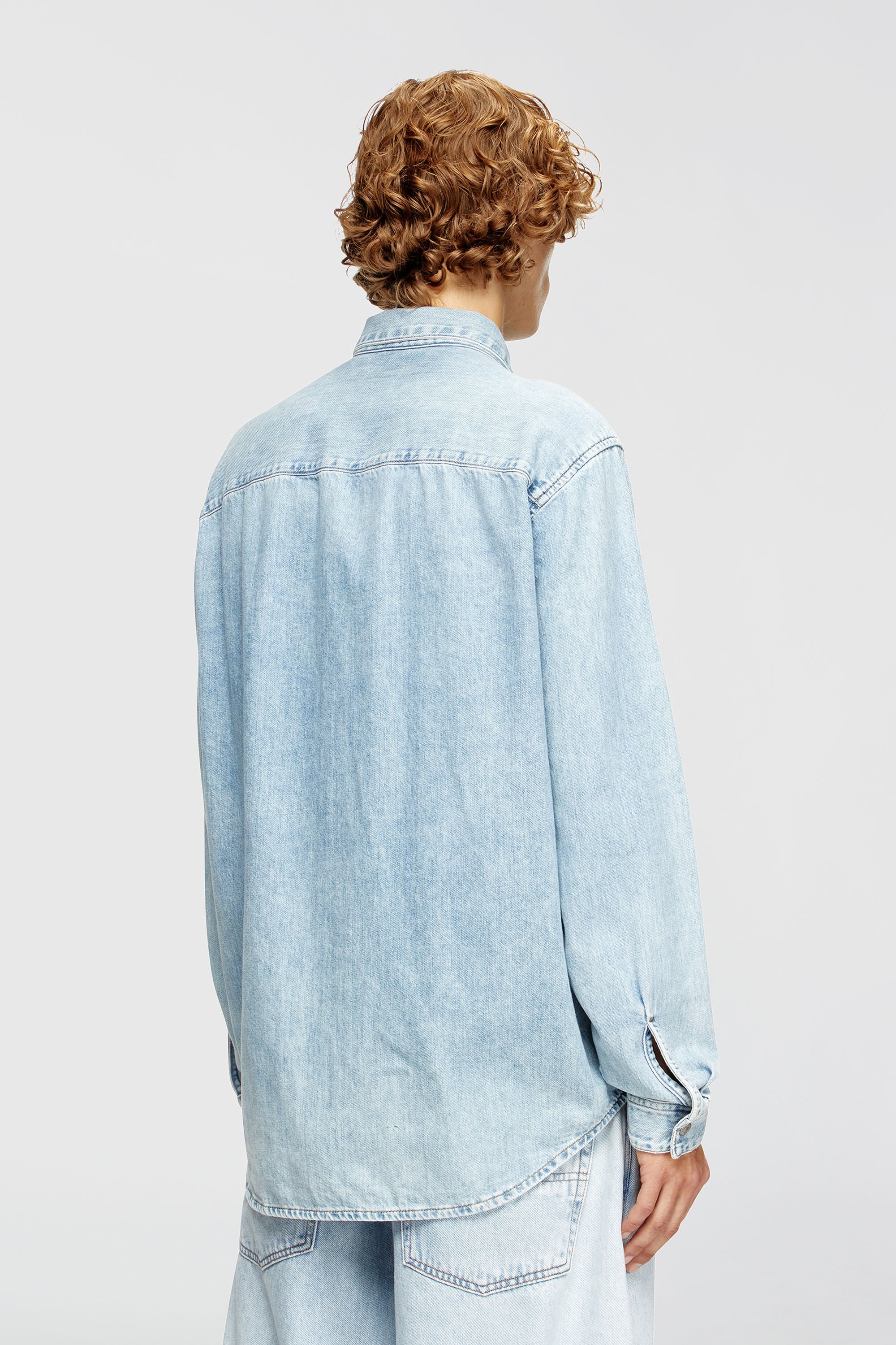 Men's Shirt in denim | Light Blue | Diesel