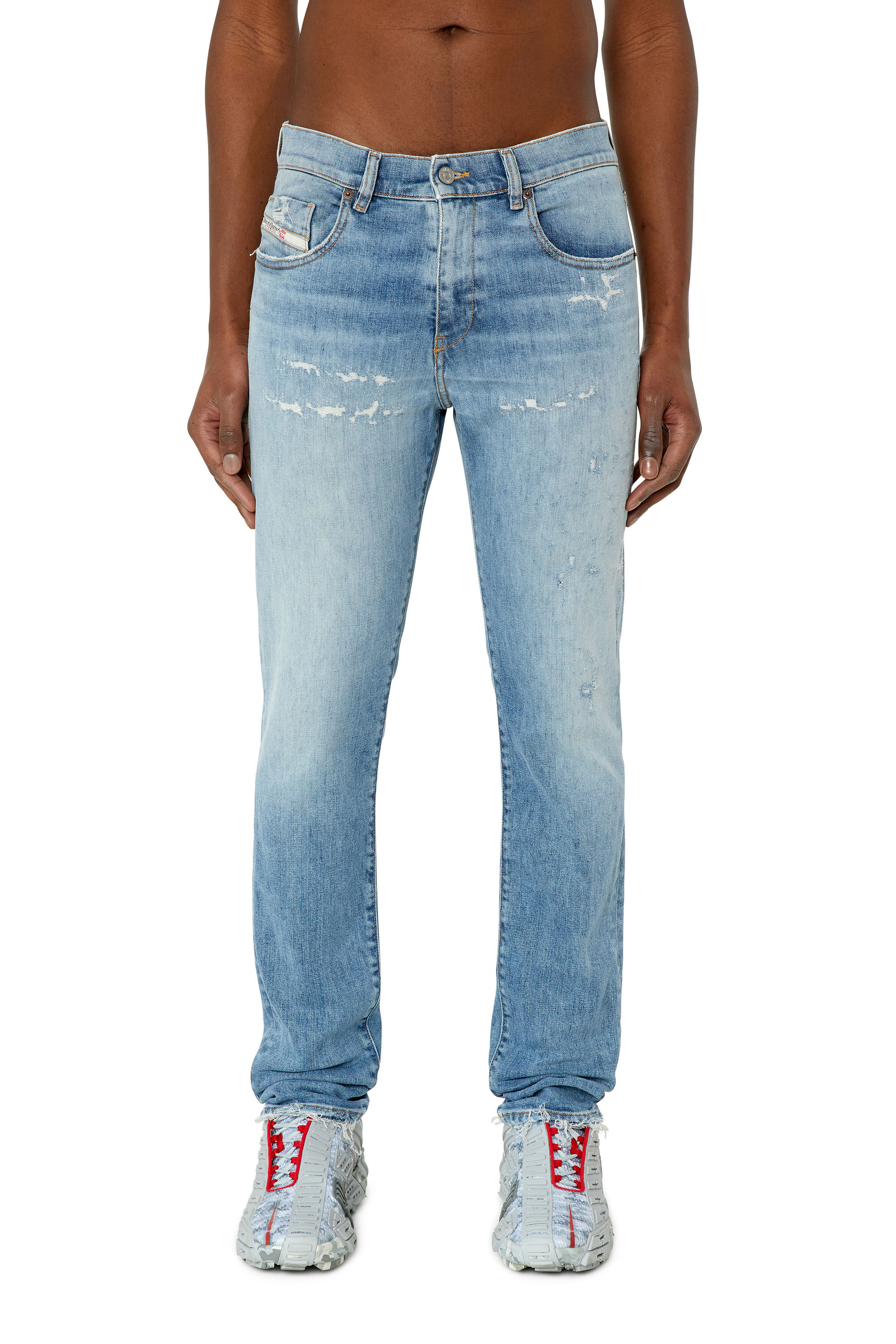 Diesel - Slim Jeans 2019 D-Strukt 09E73, Slim Jeans - 2019 D-Strukt Homme in Bleu - 3