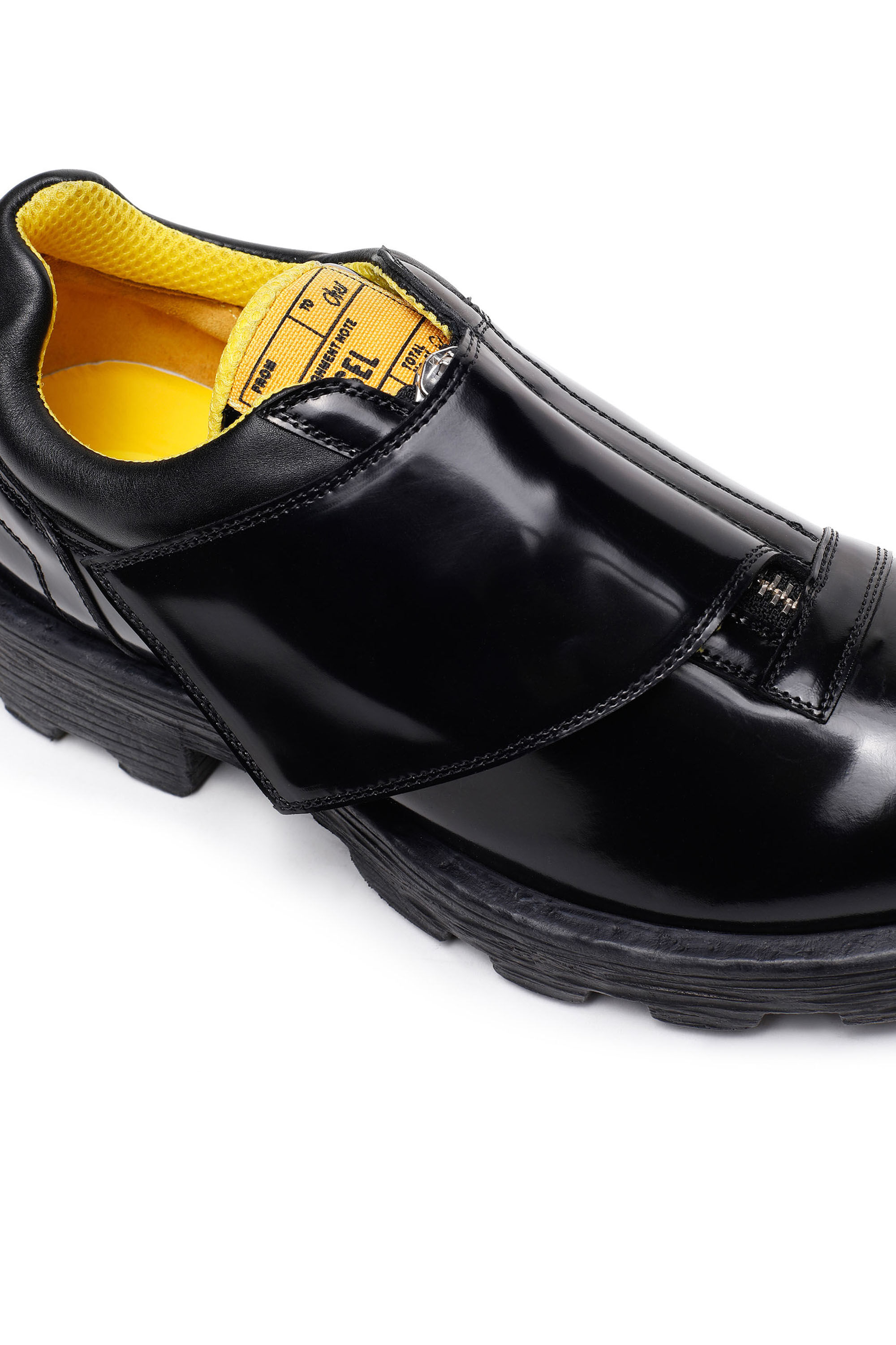 Diesel - D-HAMMER MS, Male's D-Hammer Ms - Monk-strap shoes in glossed leather in Black - 6