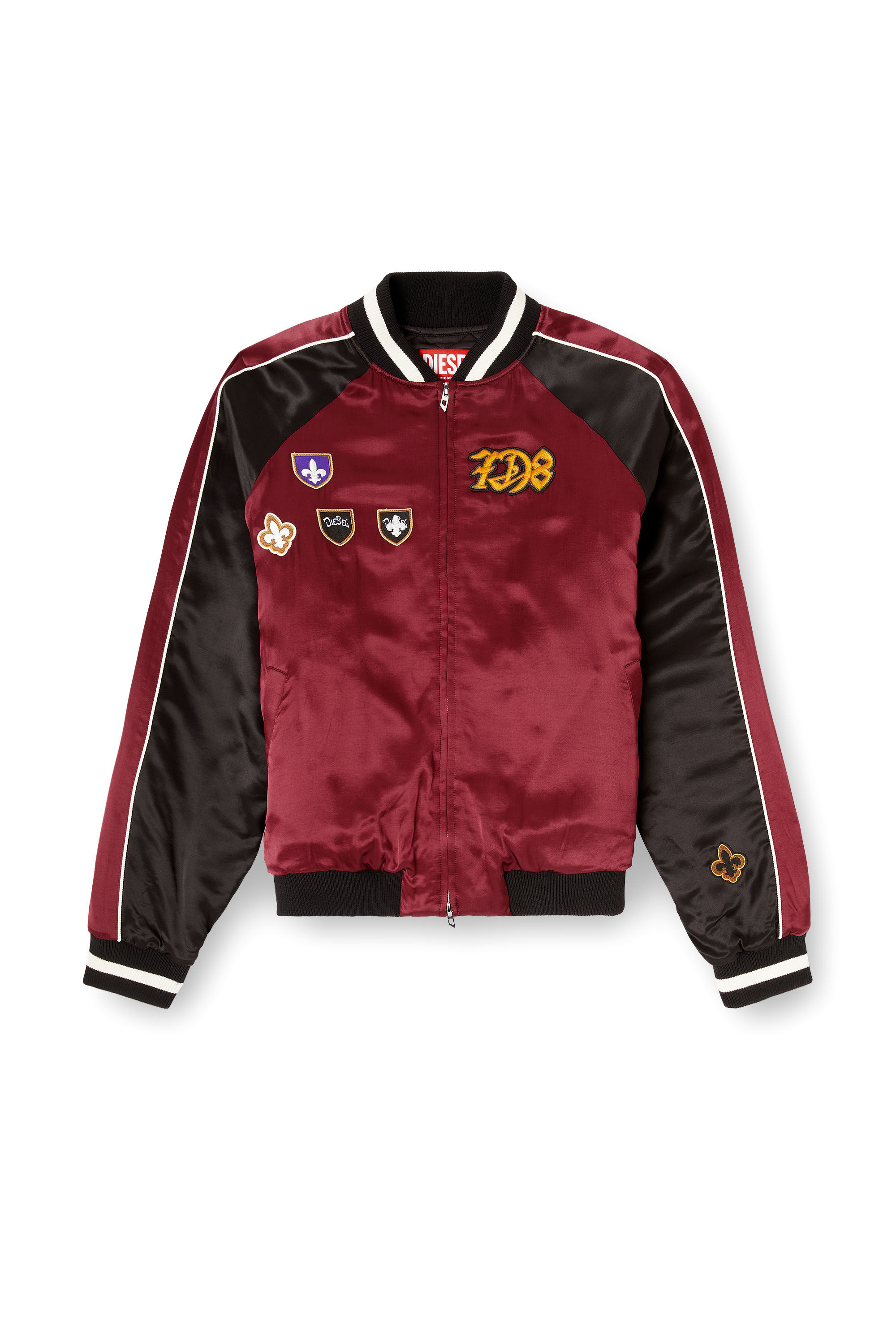 Men's Satin souvenir jacket | Multicolor | Diesel US