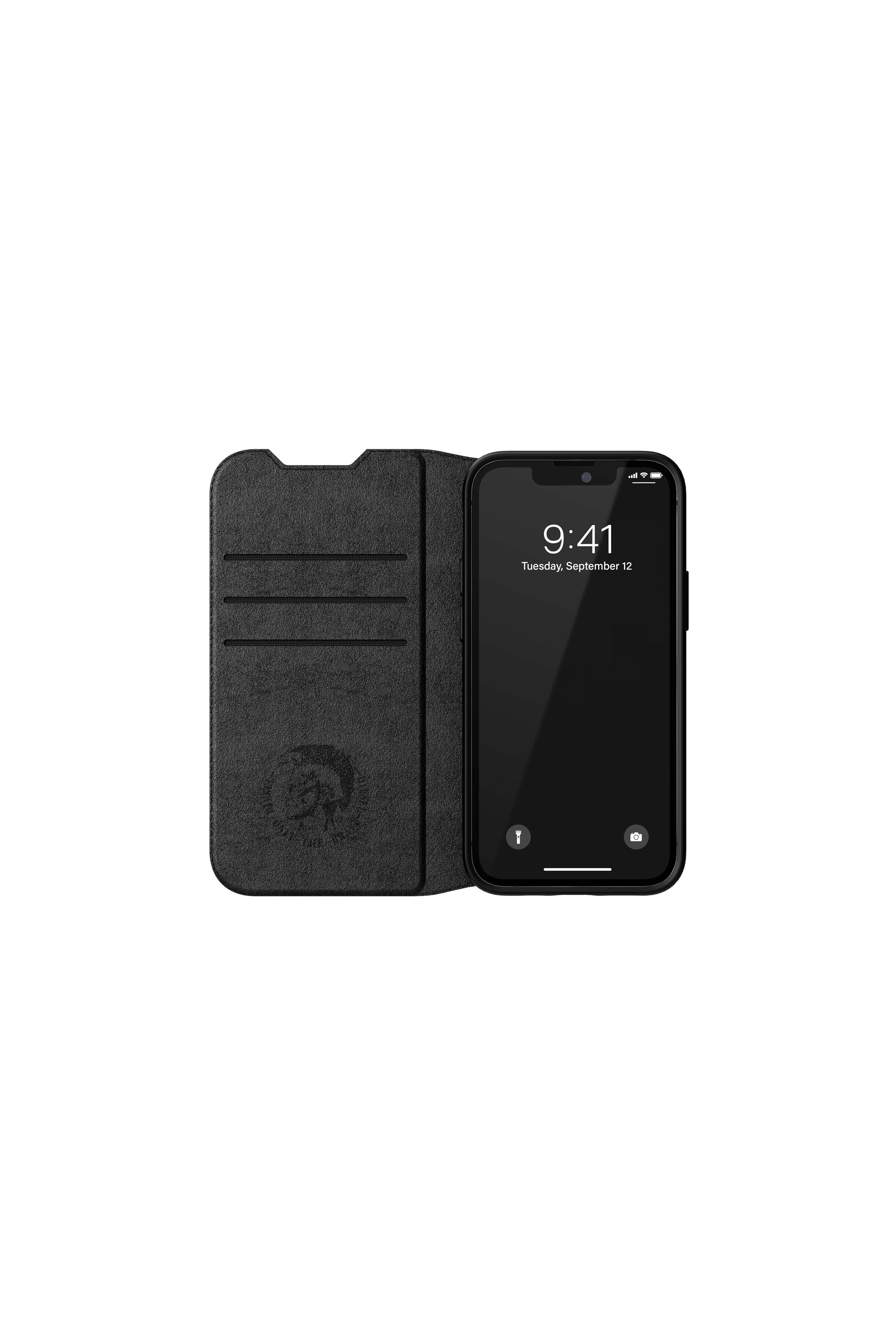 Diesel - 47158 BOOKLET CASE, Étui folio pur iPhone 13/13 Pro Mixte in Noir - 4