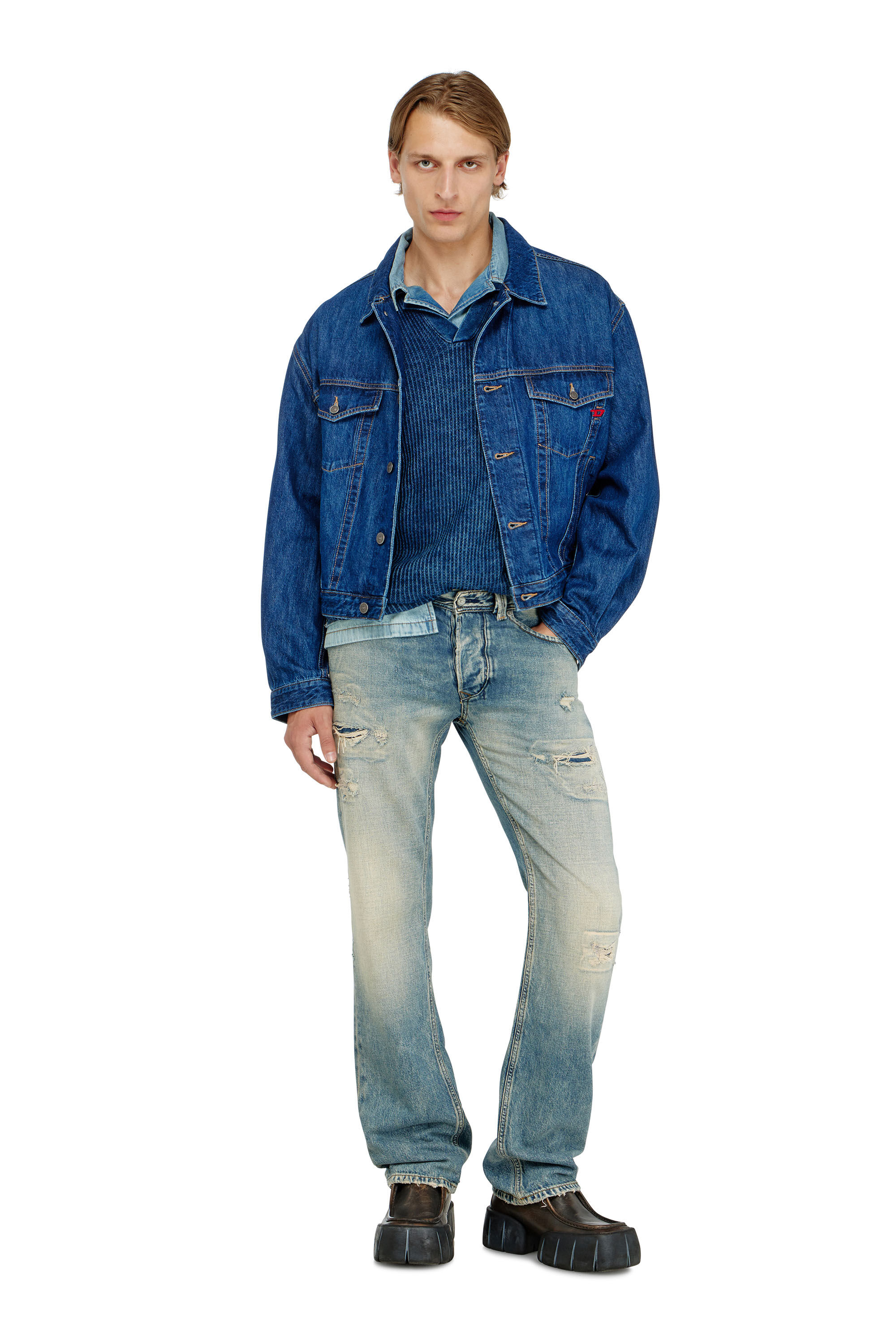 Men's Regular Jeans | Medium blue | Diesel 1985 Larkee