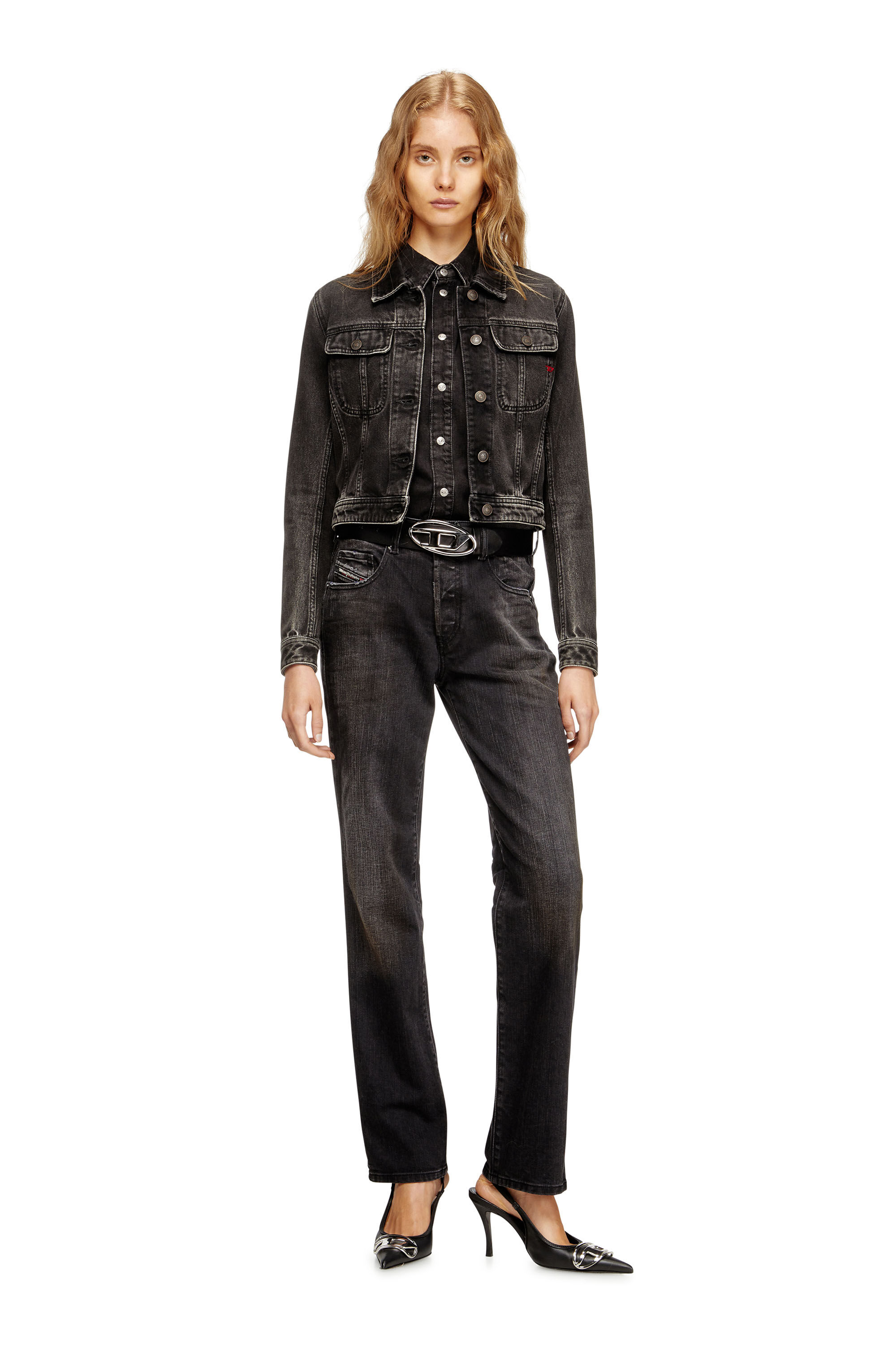 Diesel - Female's Regular Jeans 1989 D-Mine 09M75, Black/Dark Grey - 1