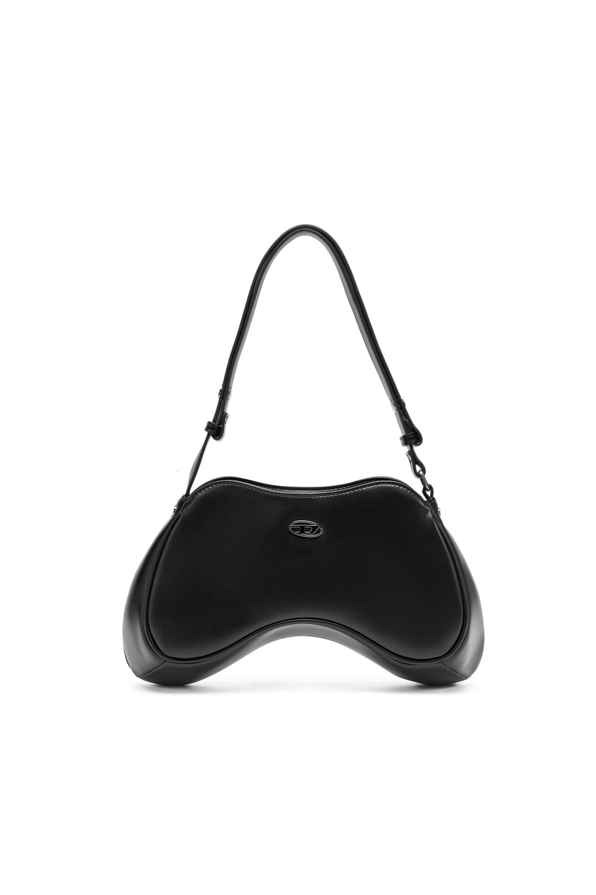Diesel - PLAY SHOULDER, Female's Play-Shoulder bag in PU in Black/Silver - 1