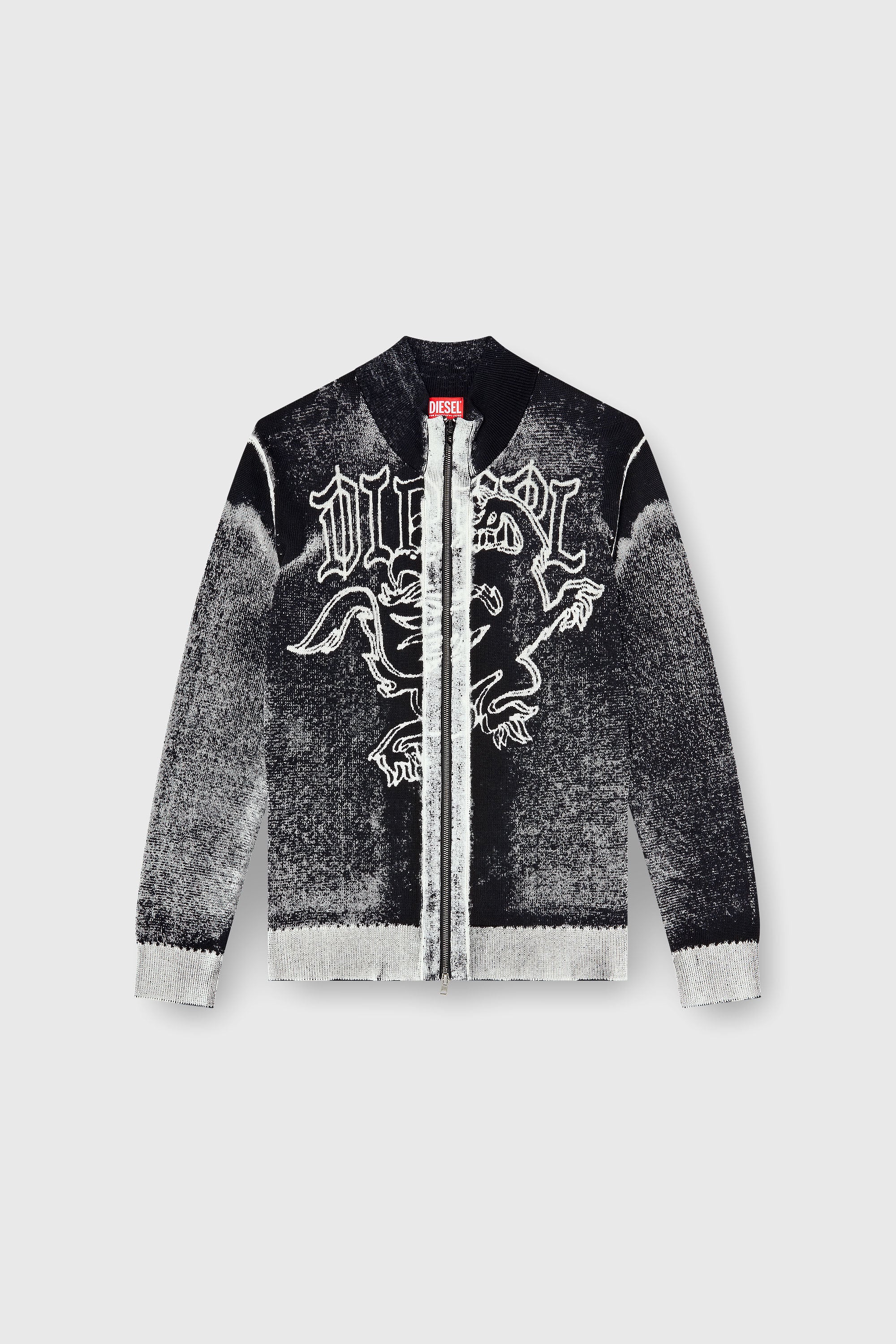 Diesel - K-LAUROS, C&aacute;rdigan tratado con motivo de grifo Hombre in Multicolor - 2
